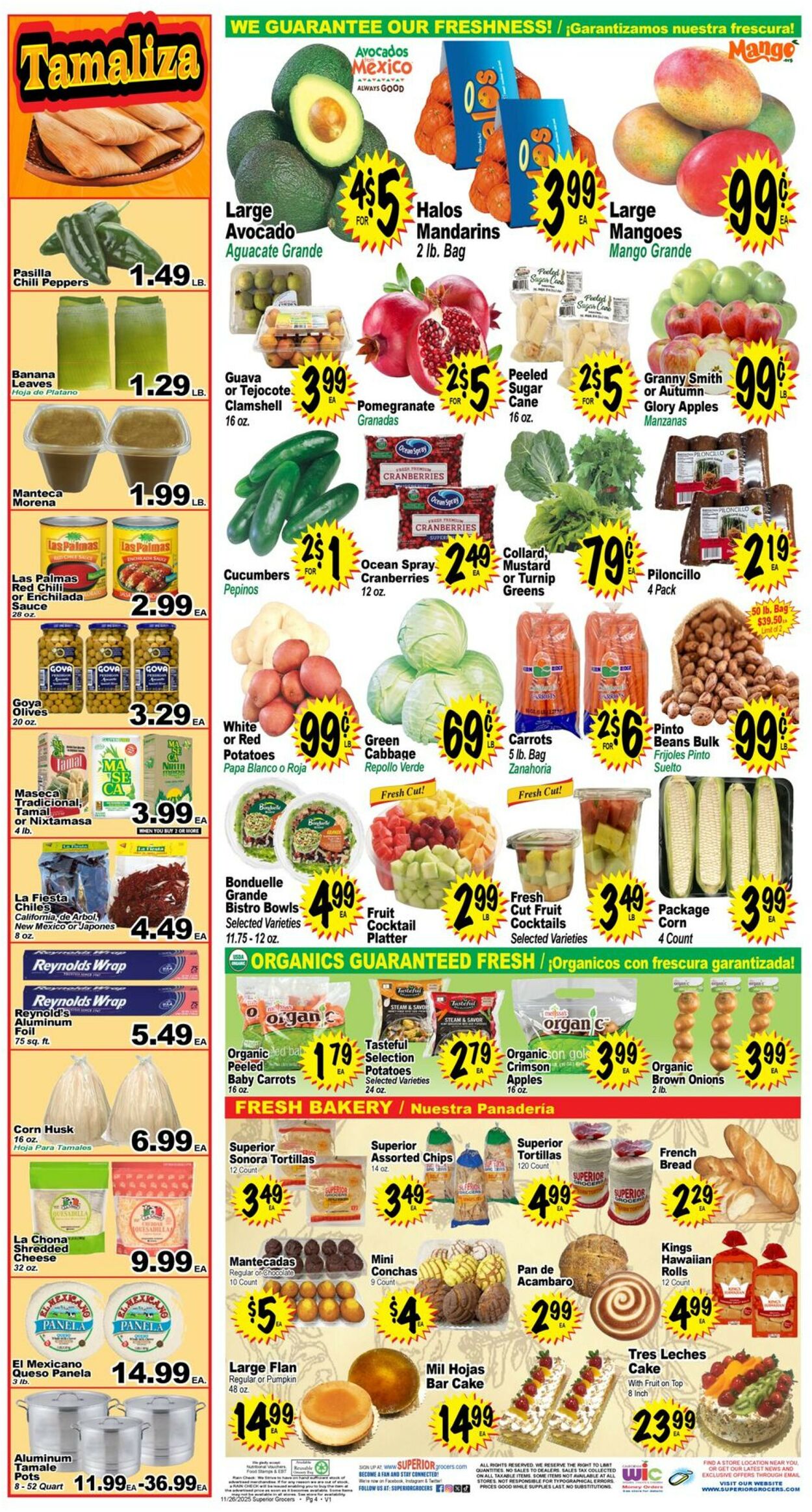 Catalogue Superior Grocers from 11/26/2025