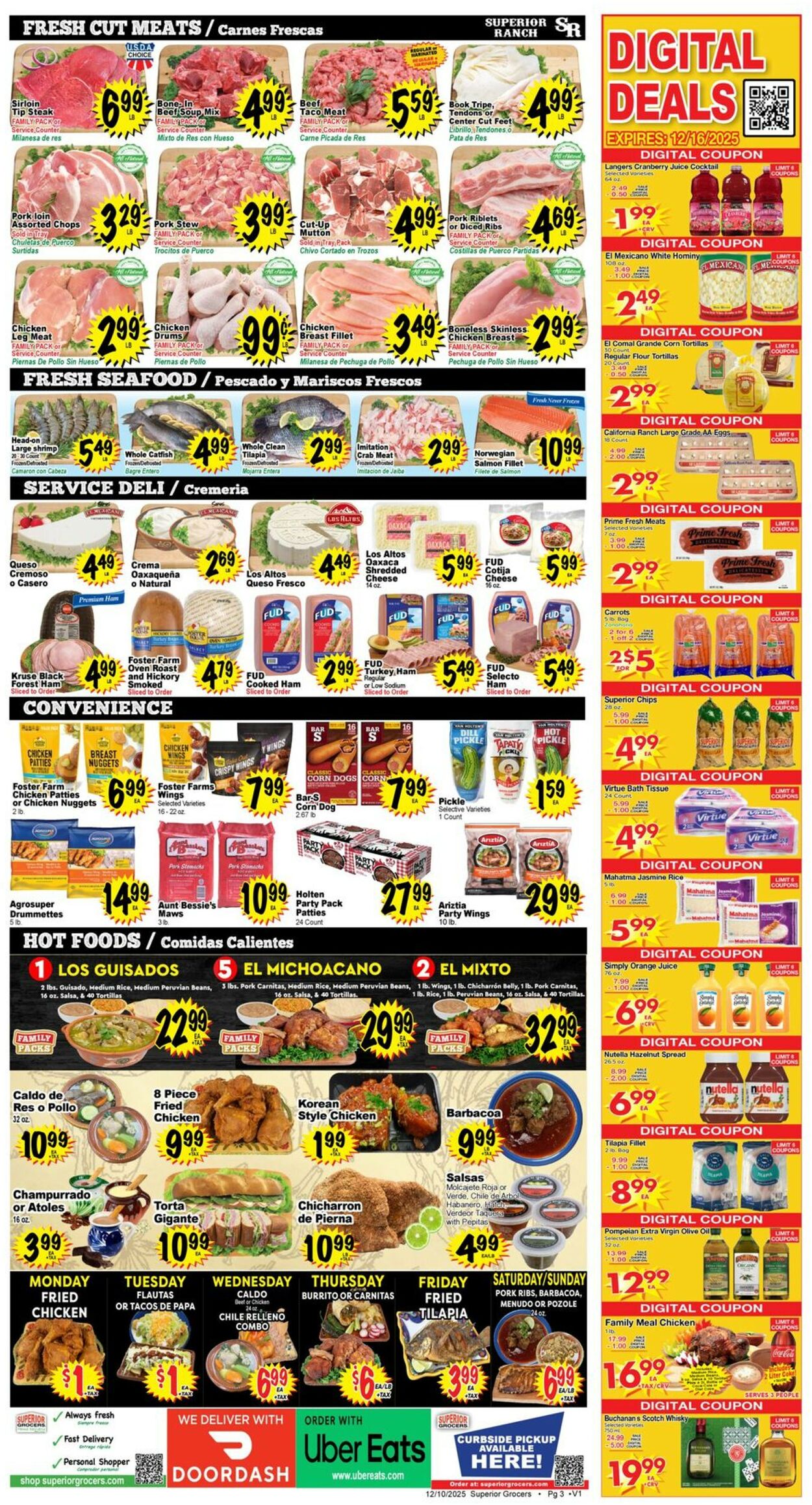 Catalogue Superior Grocers from 12/10/2025