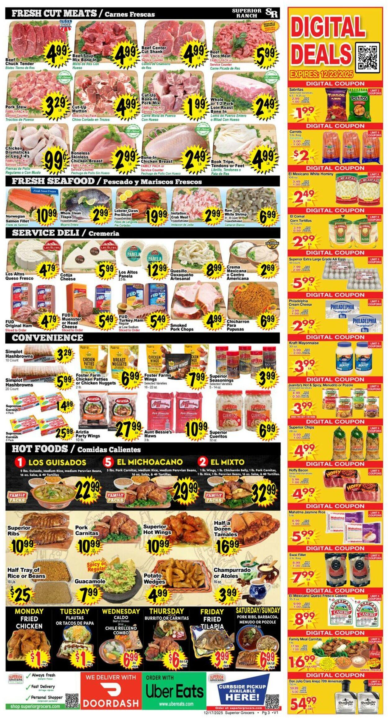 Catalogue Superior Grocers from 12/17/2025