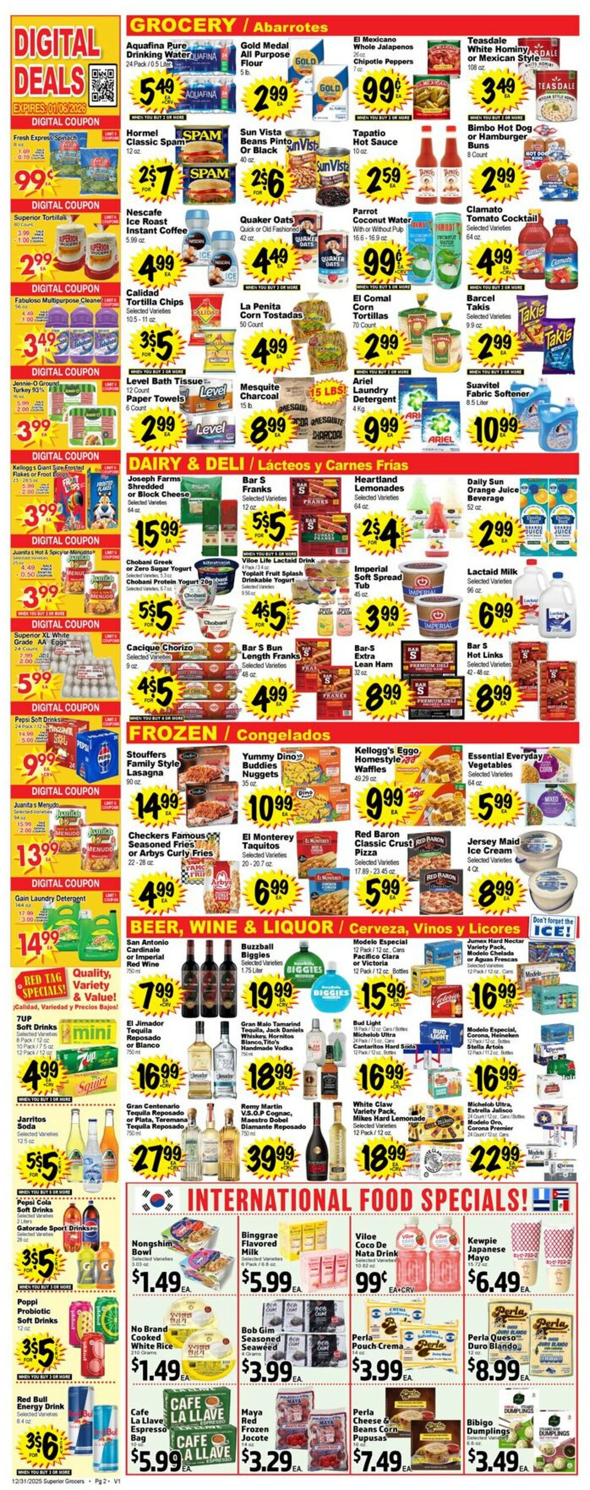 Catalogue Superior Grocers from 12/31/2025