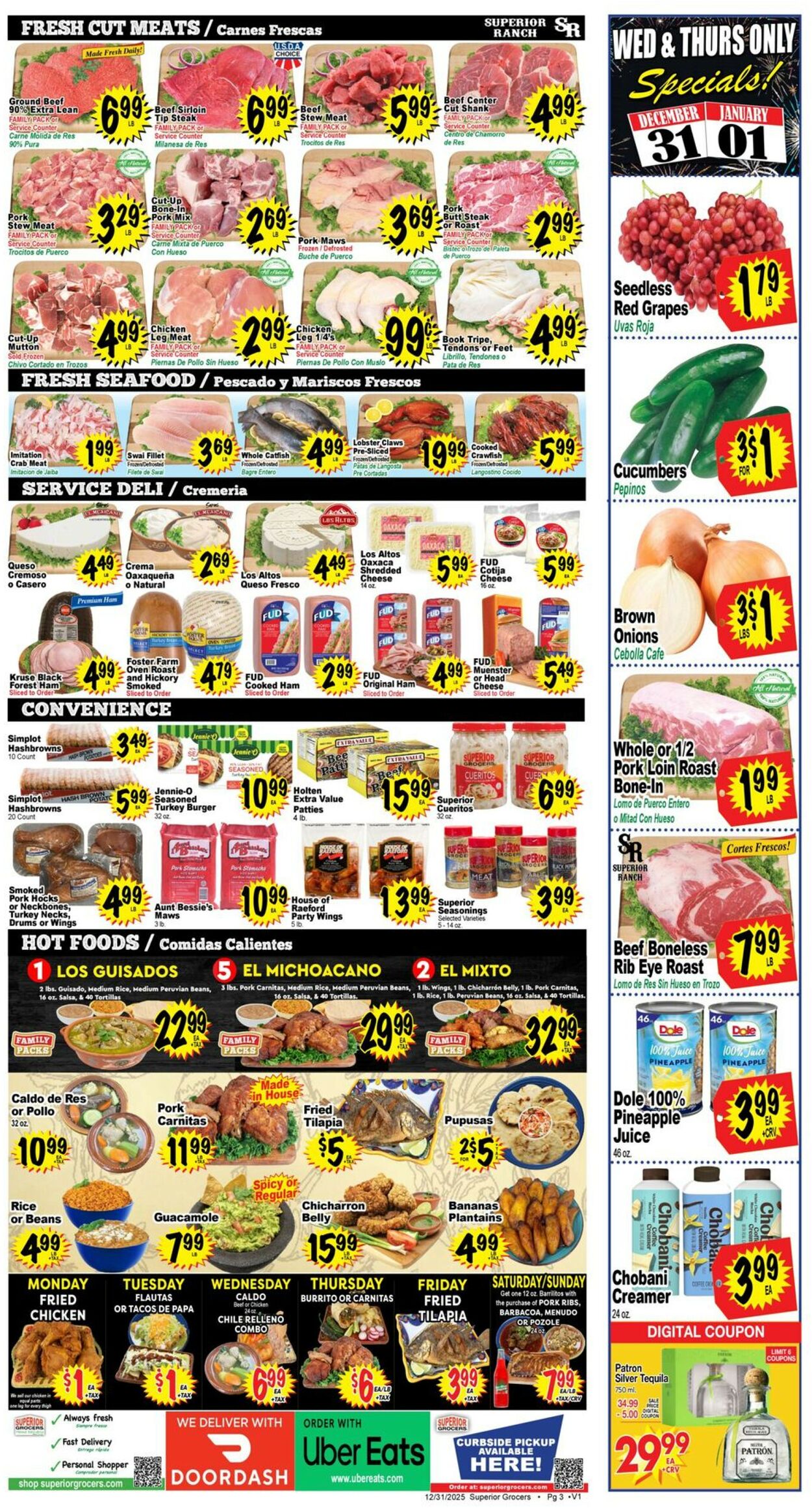 Catalogue Superior Grocers from 12/31/2025