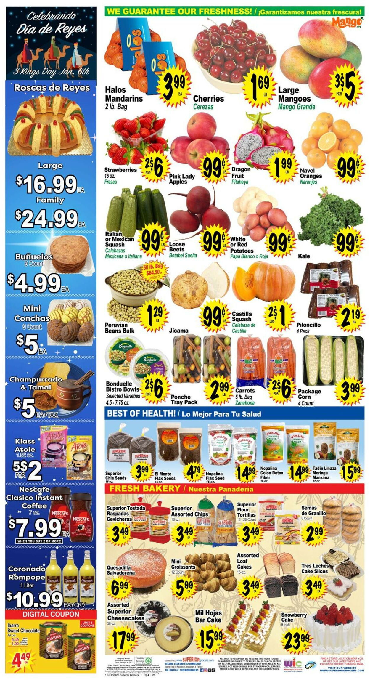 Catalogue Superior Grocers from 12/31/2025
