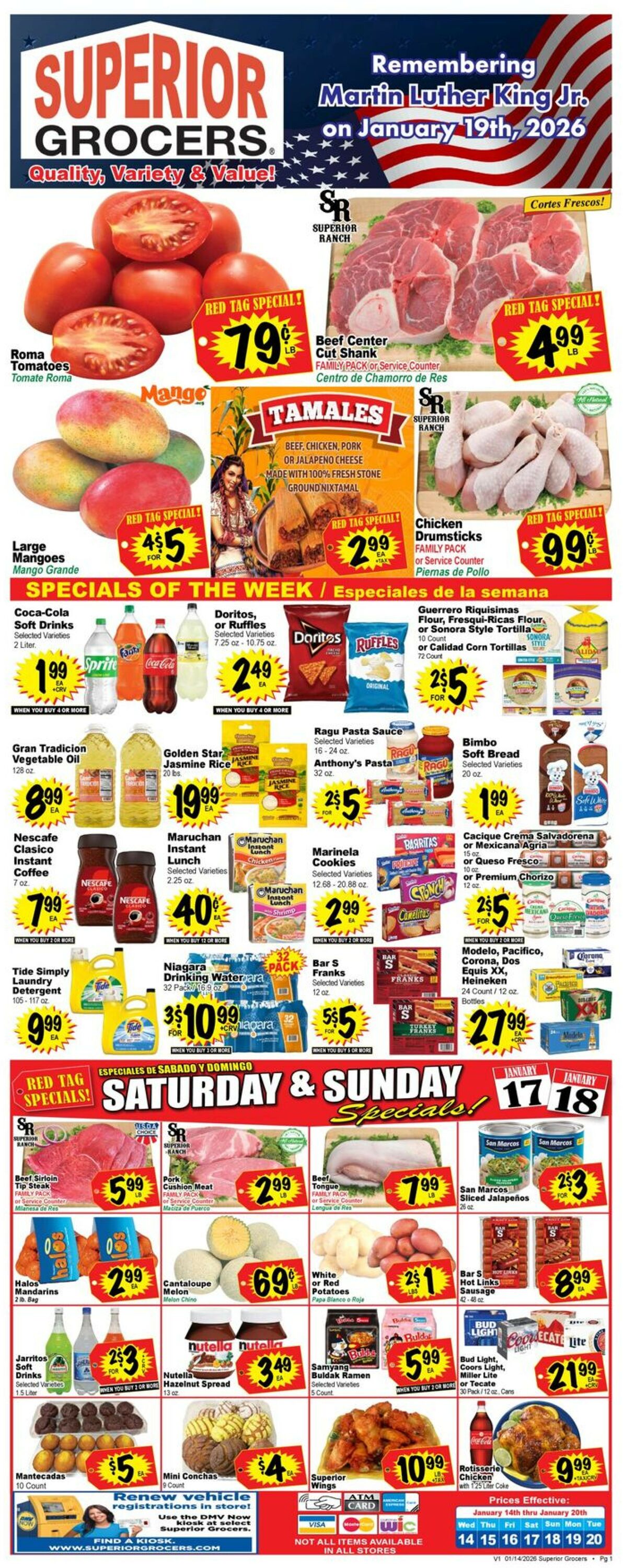 Catalogue Superior Grocers from 01/14/2026
