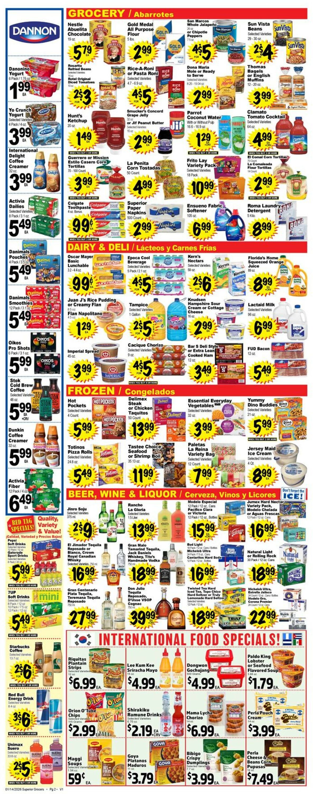 Catalogue Superior Grocers from 01/14/2026