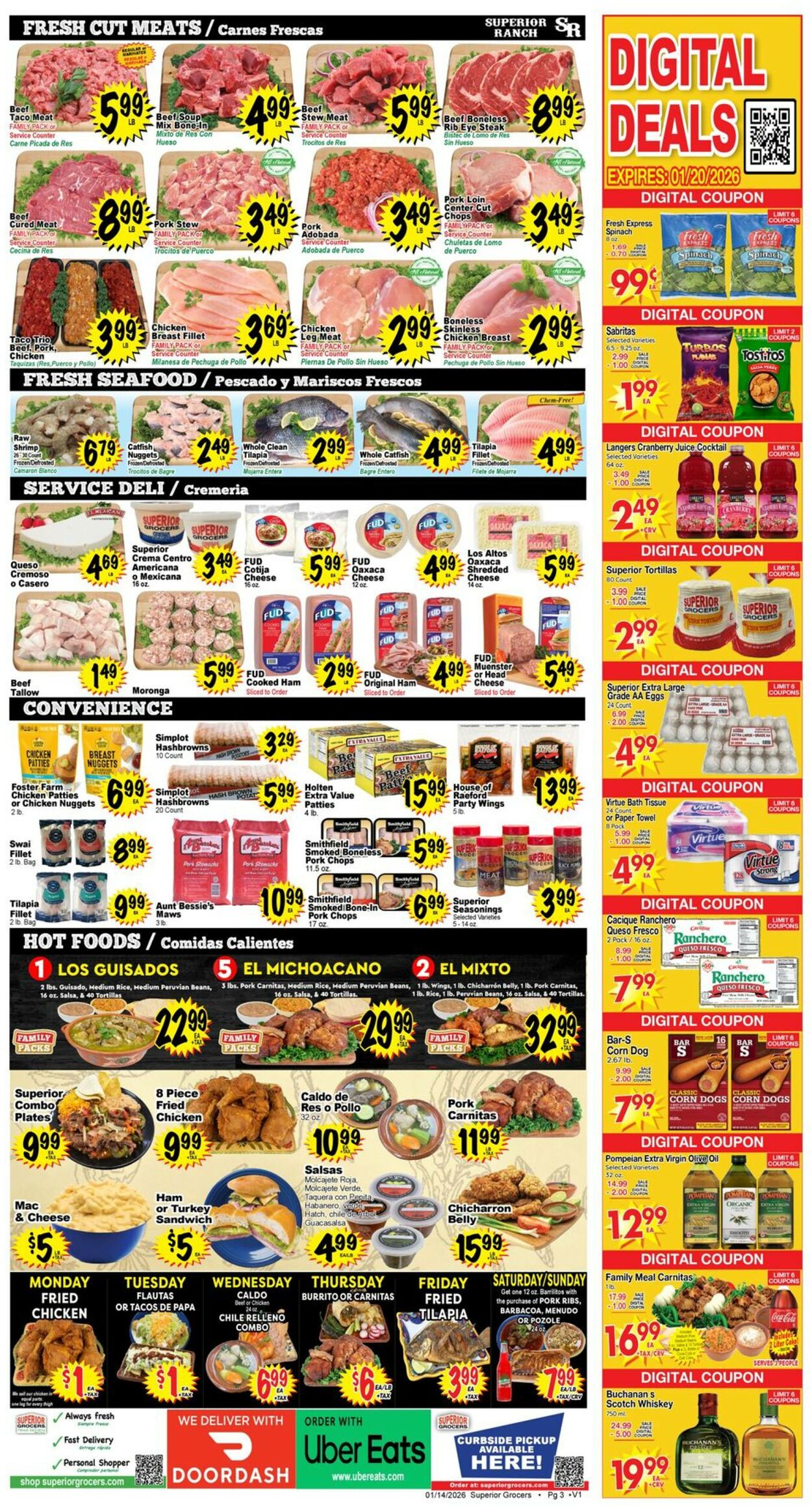 Catalogue Superior Grocers from 01/14/2026
