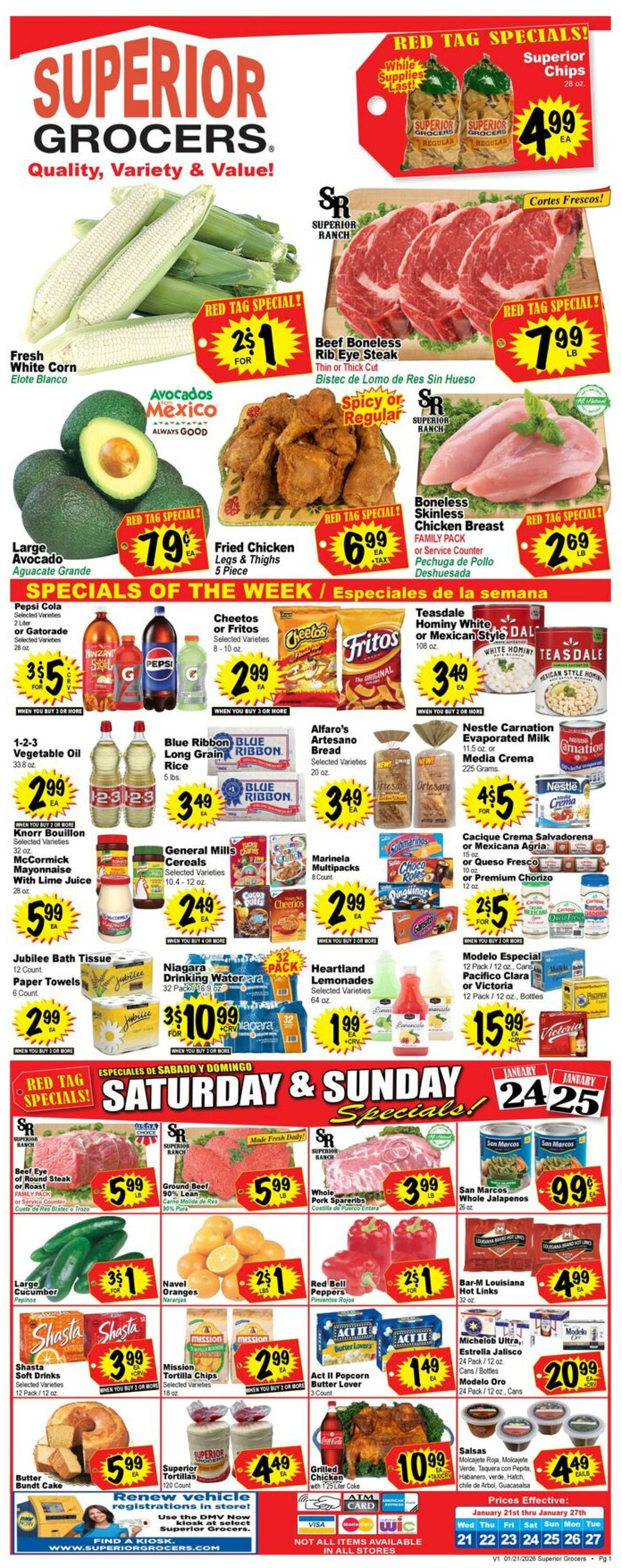 Catalogue Superior Grocers from 01/21/2026