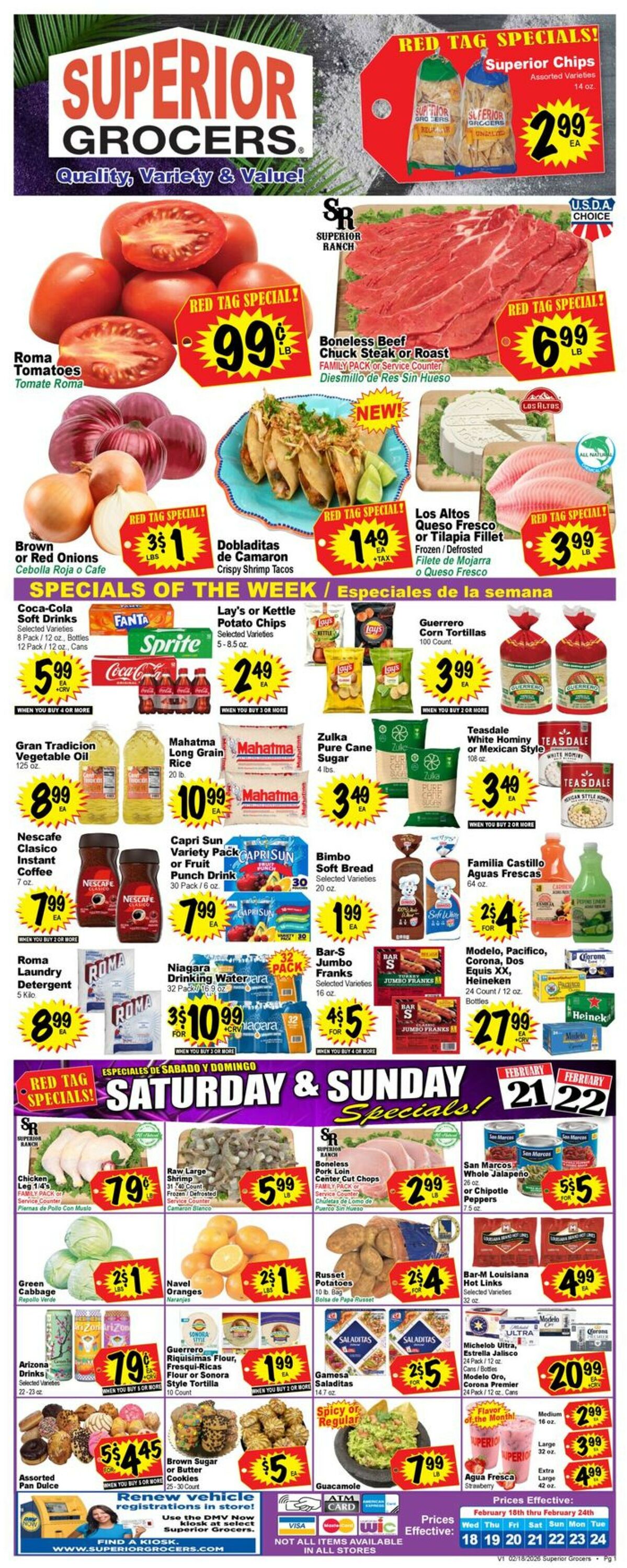 Catalogue Superior Grocers from 02/18/2026