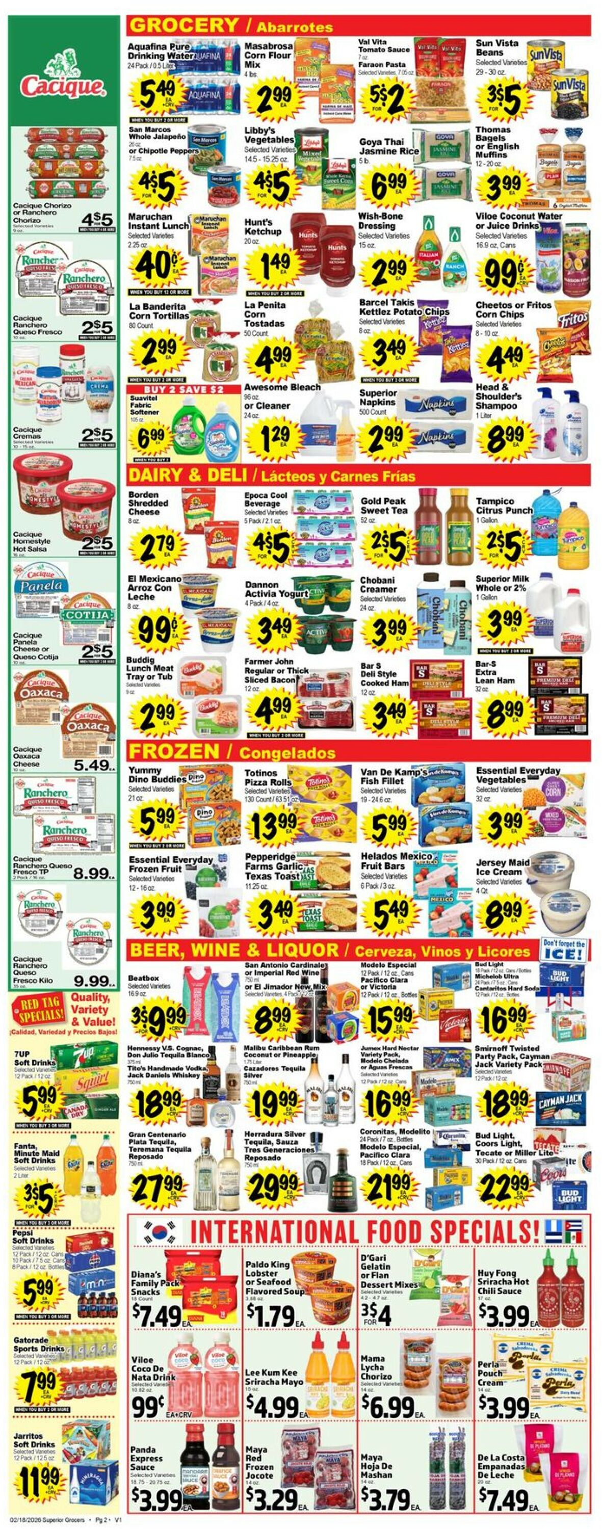 Catalogue Superior Grocers from 02/18/2026