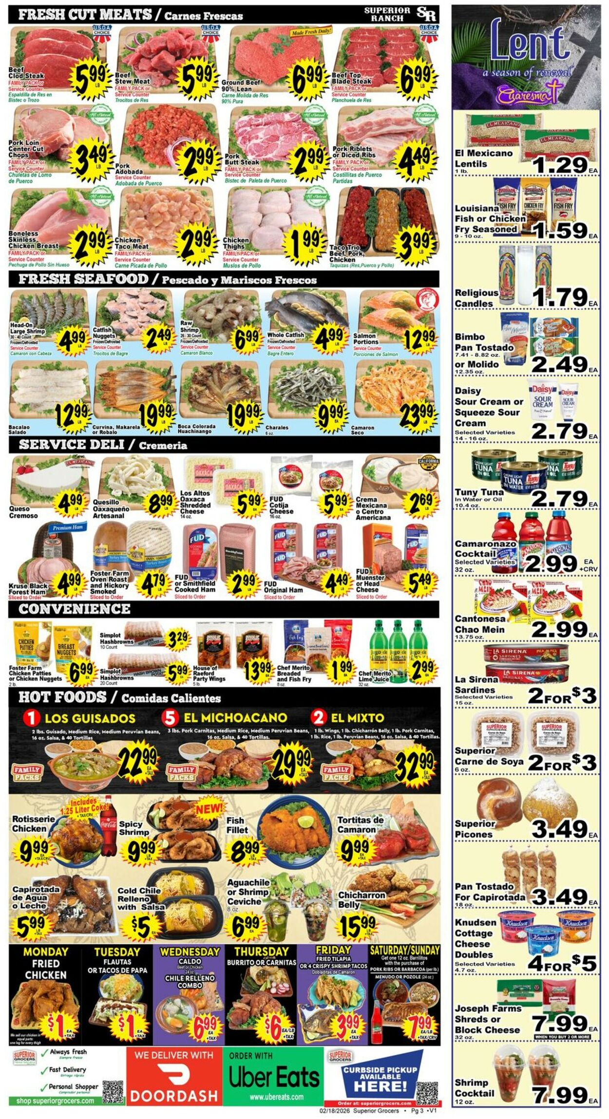 Catalogue Superior Grocers from 02/18/2026