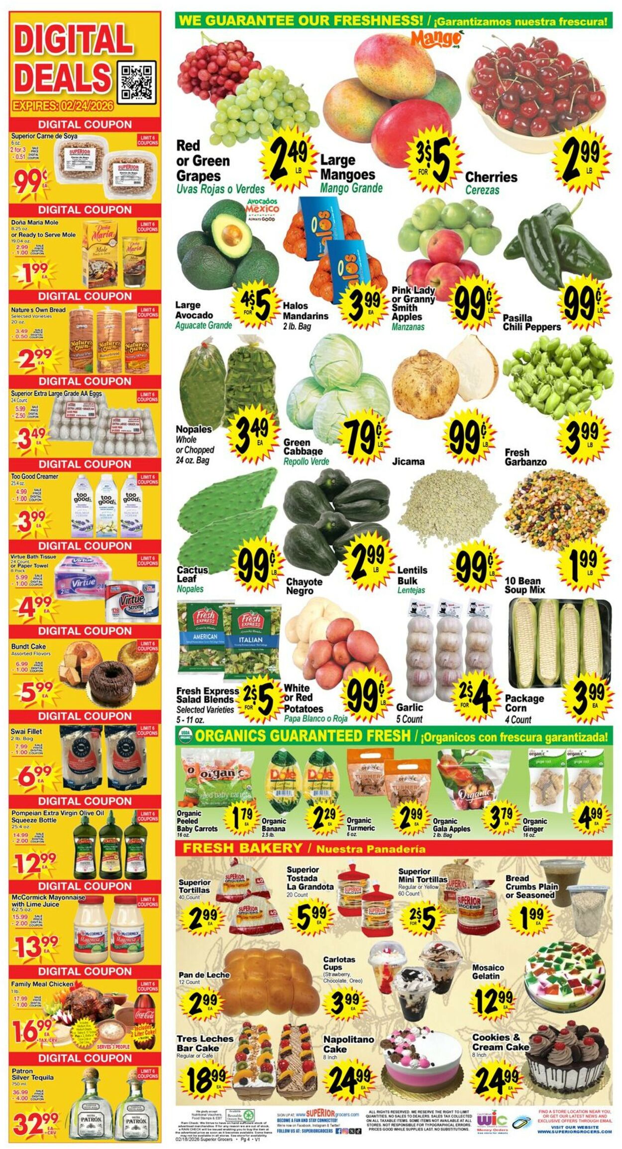 Catalogue Superior Grocers from 02/18/2026