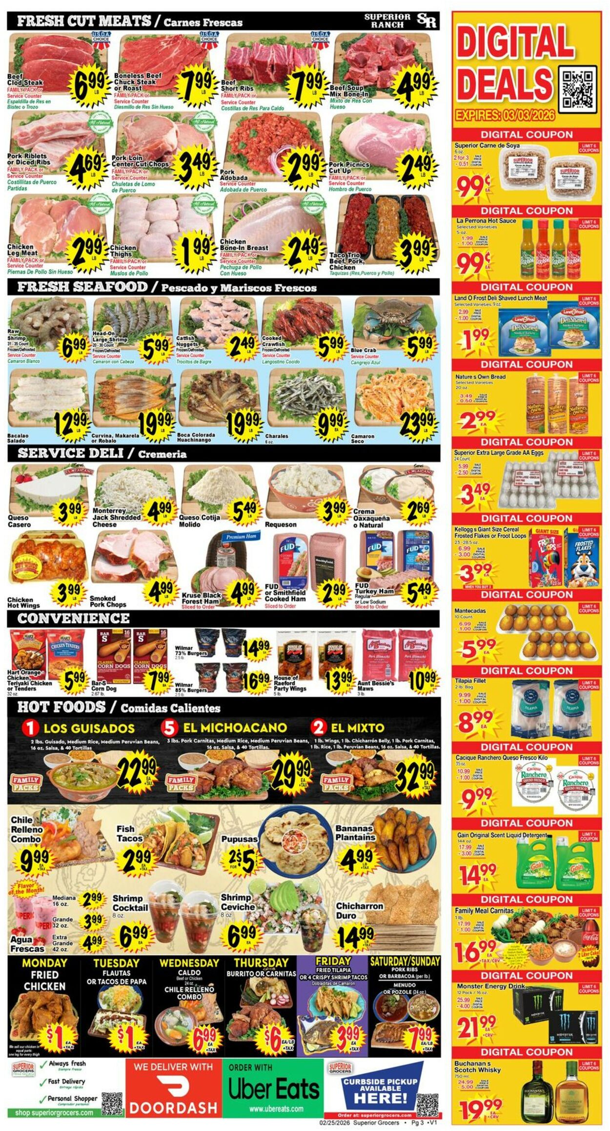 Catalogue Superior Grocers from 02/25/2026