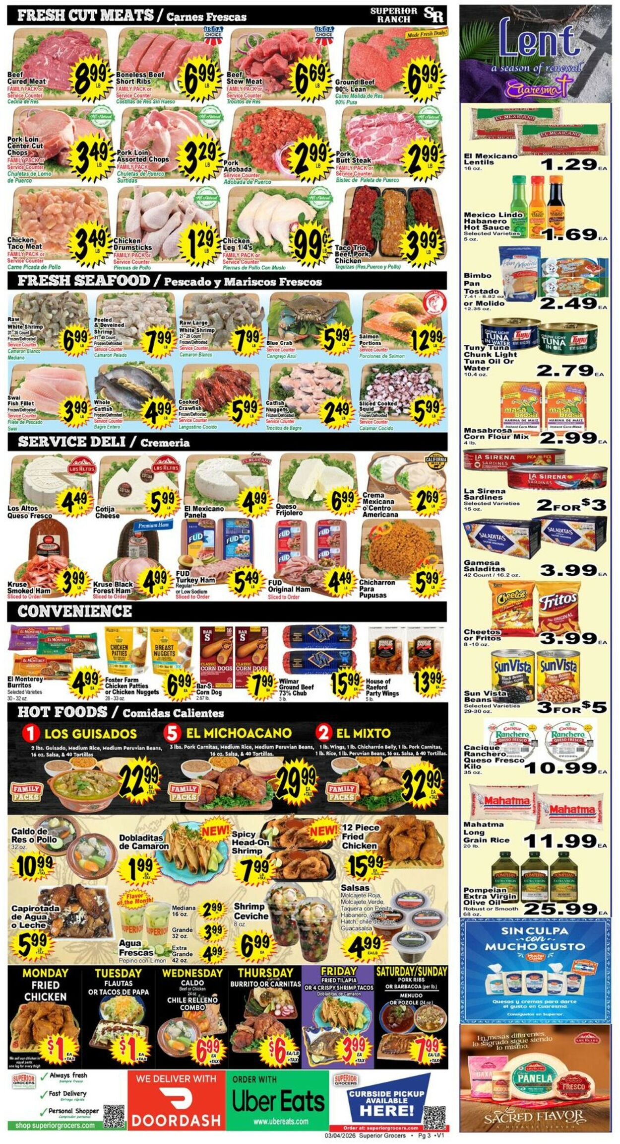 Catalogue Superior Grocers from 03/04/2026