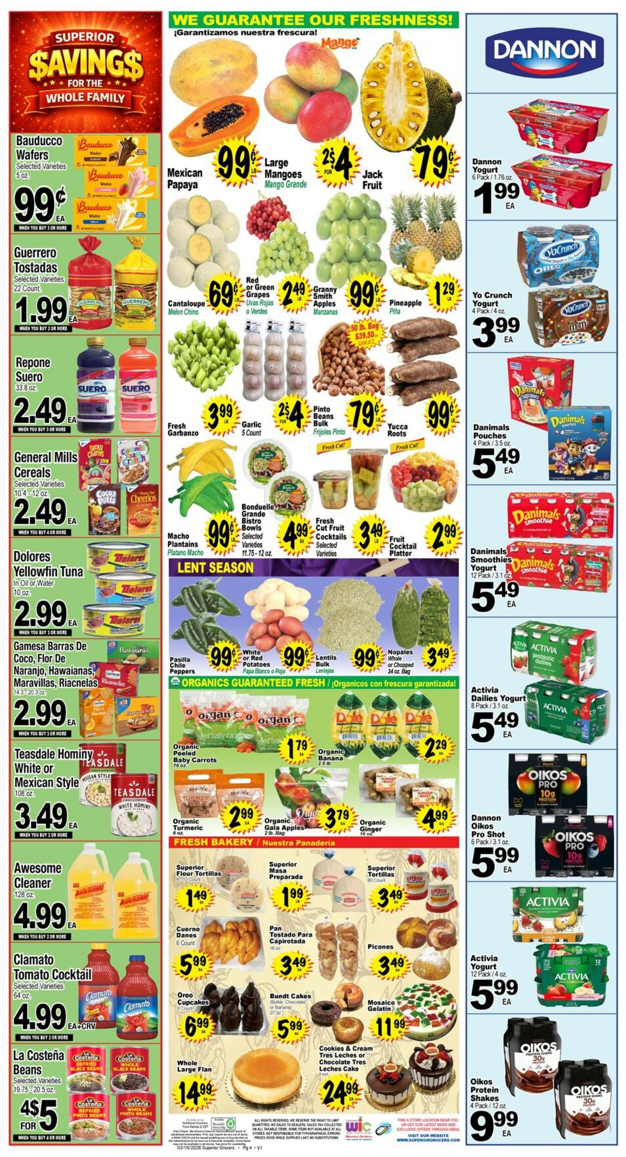 Catalogue Superior Grocers from 03/18/2026