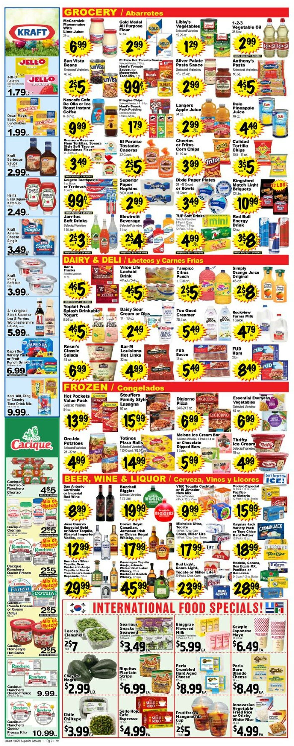 Catalogue Superior Grocers from 04/01/2026