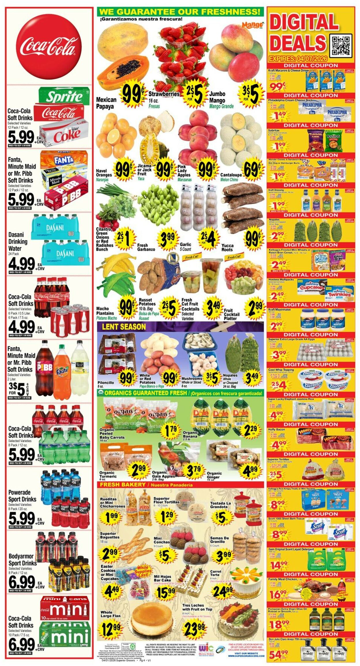Catalogue Superior Grocers from 04/01/2026
