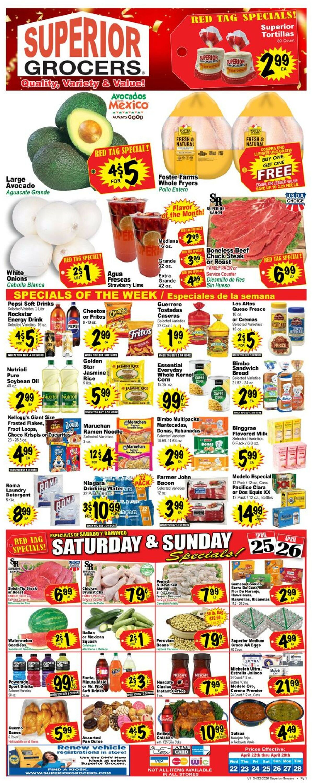 Catalogue Superior Grocers from 04/22/2026