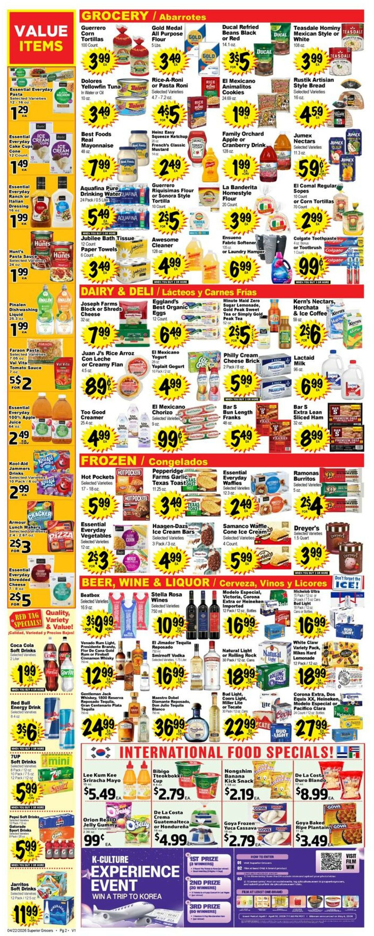Catalogue Superior Grocers from 04/22/2026