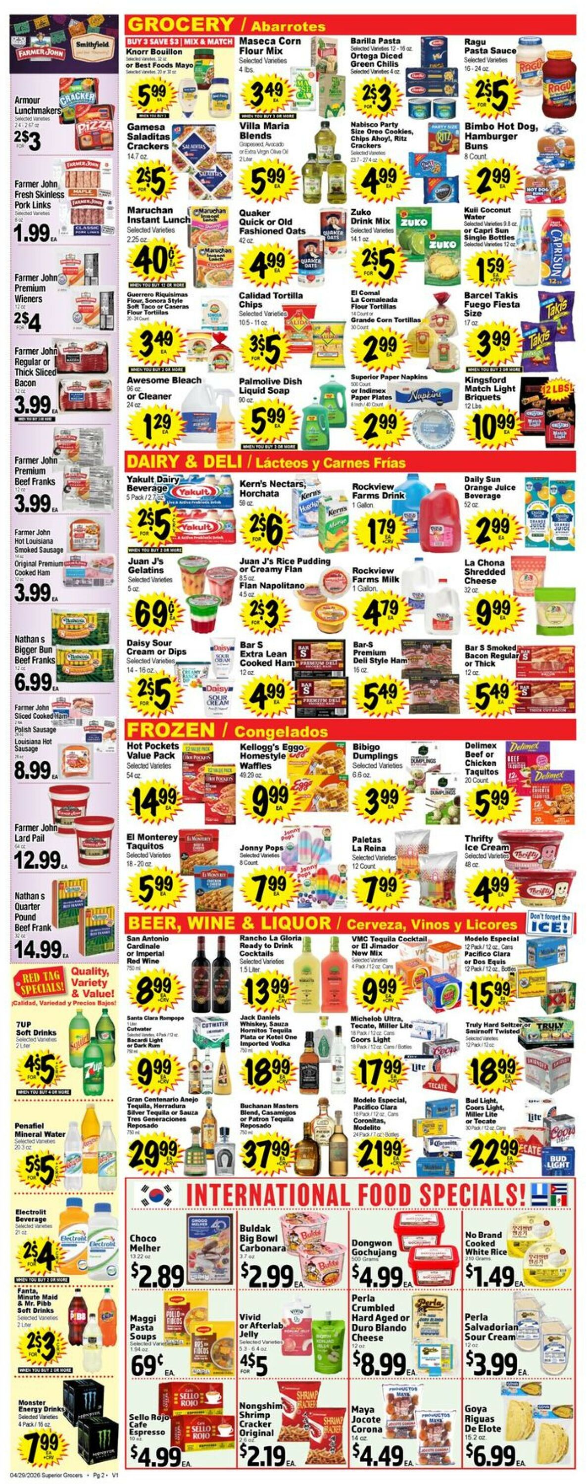 Catalogue Superior Grocers from 04/29/2026