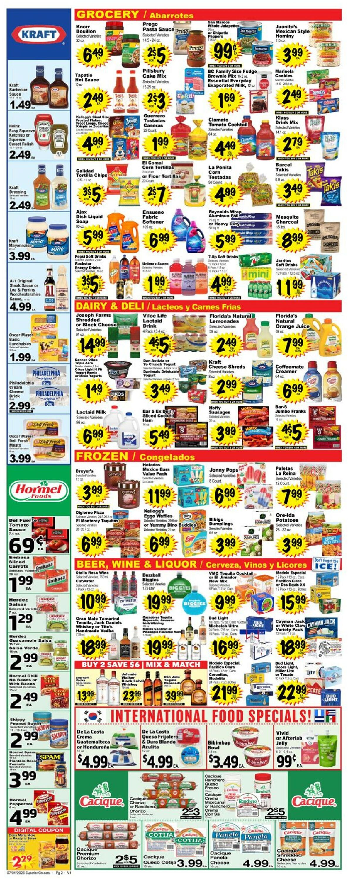 Catalogue Superior Grocers from 07/01/2026