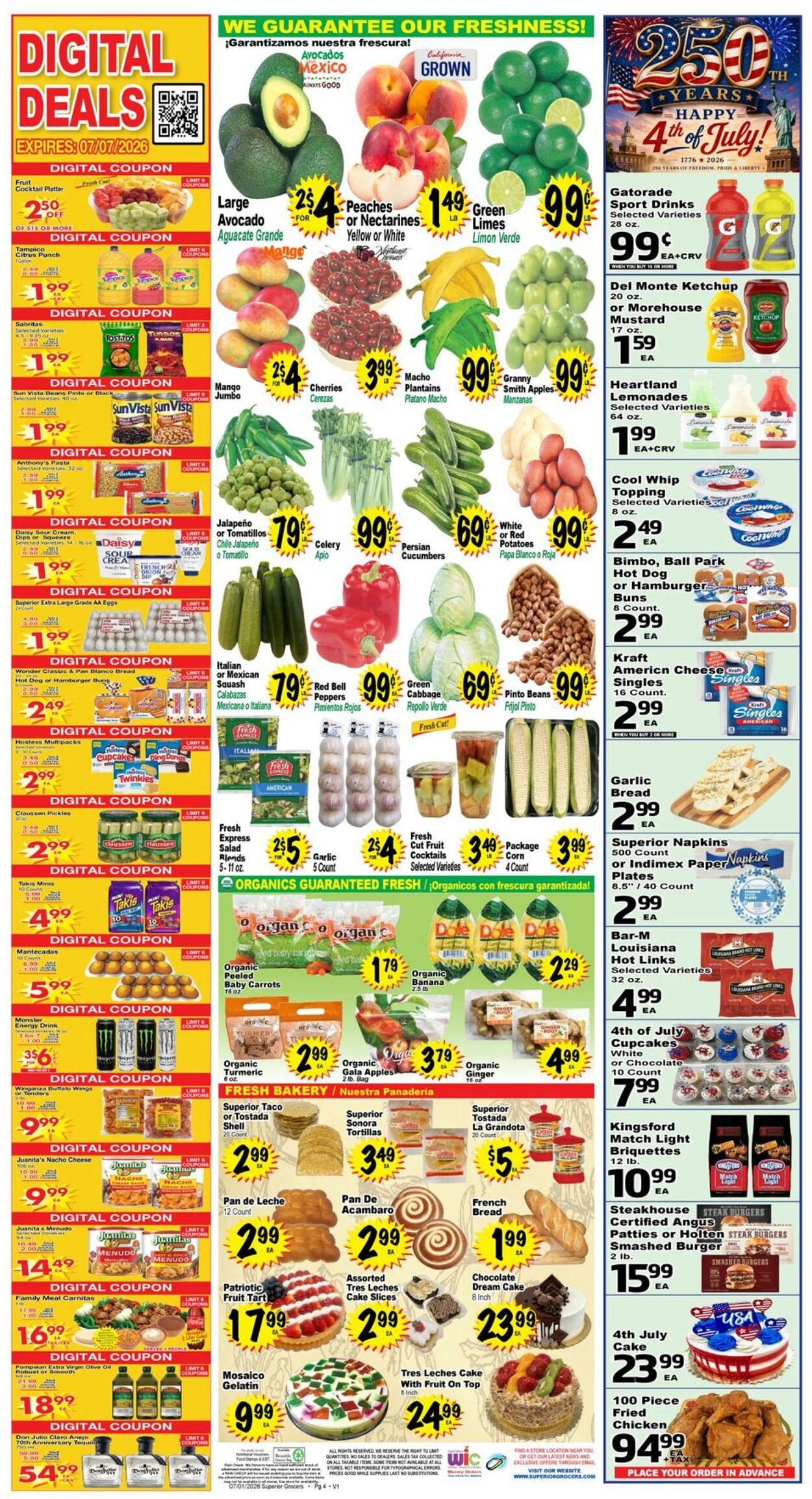 Catalogue Superior Grocers from 07/01/2026