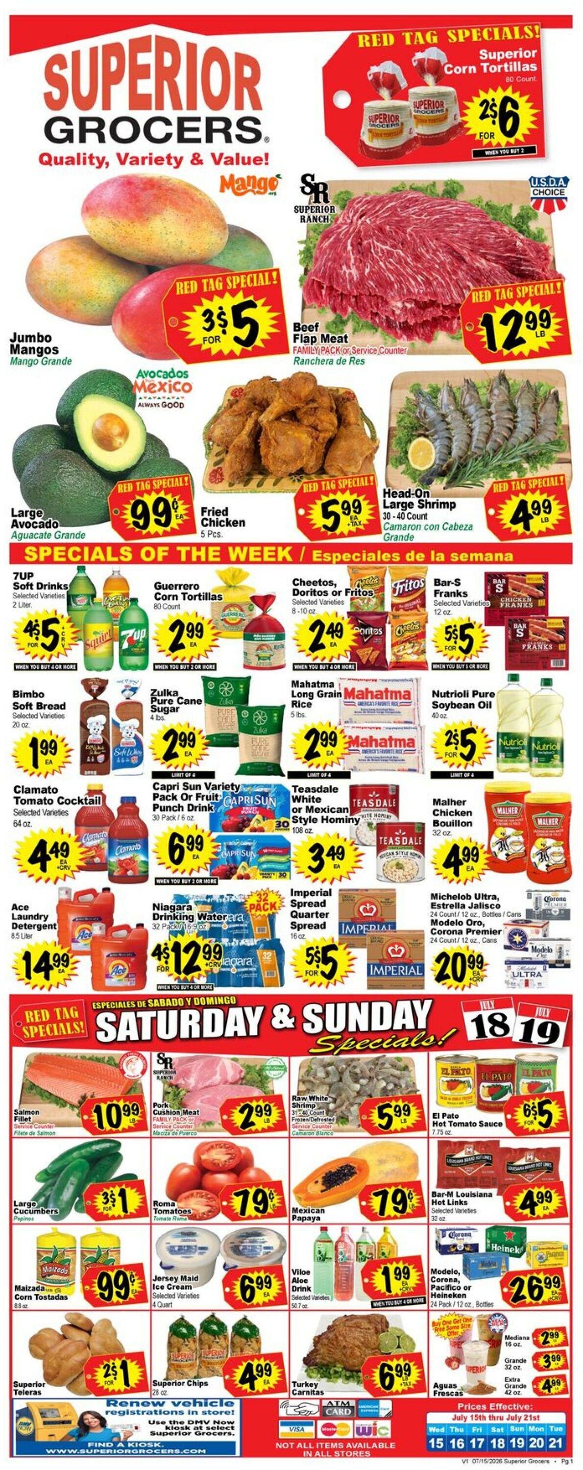 Catalogue Superior Grocers from 07/15/2026