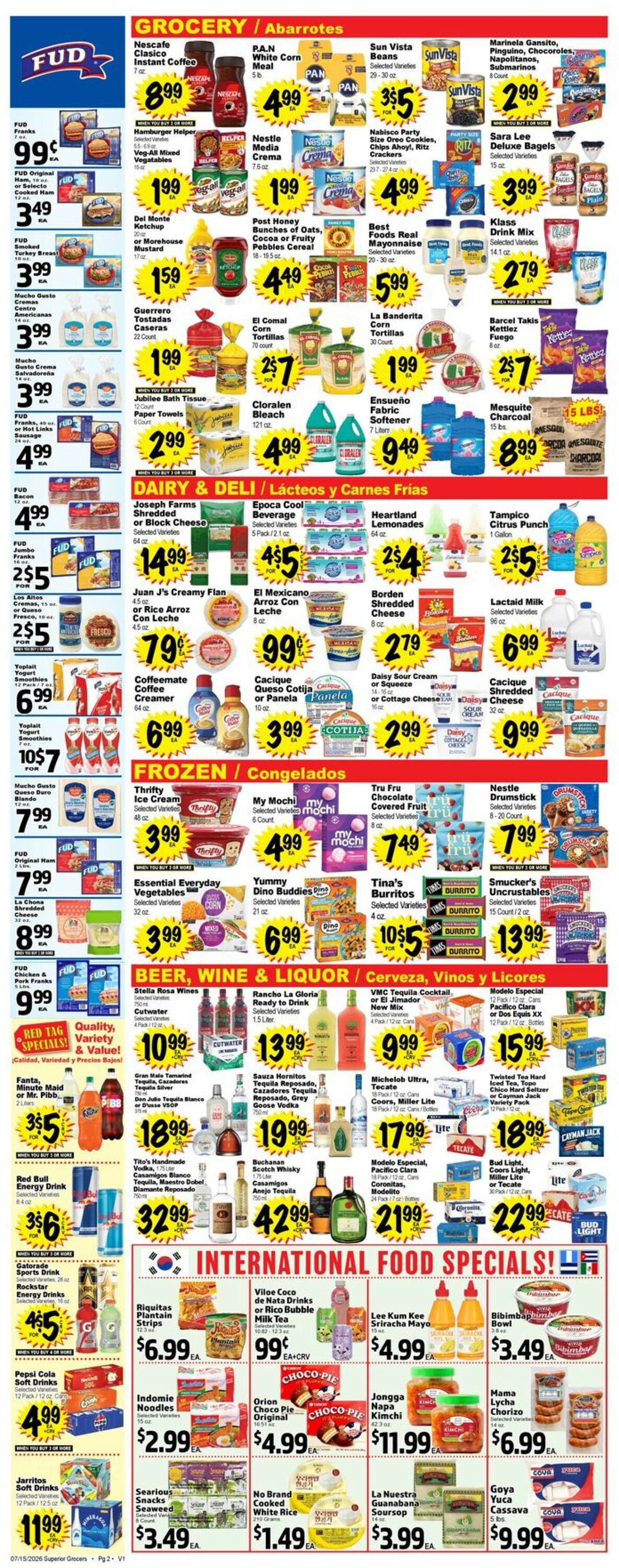 Catalogue Superior Grocers from 07/15/2026