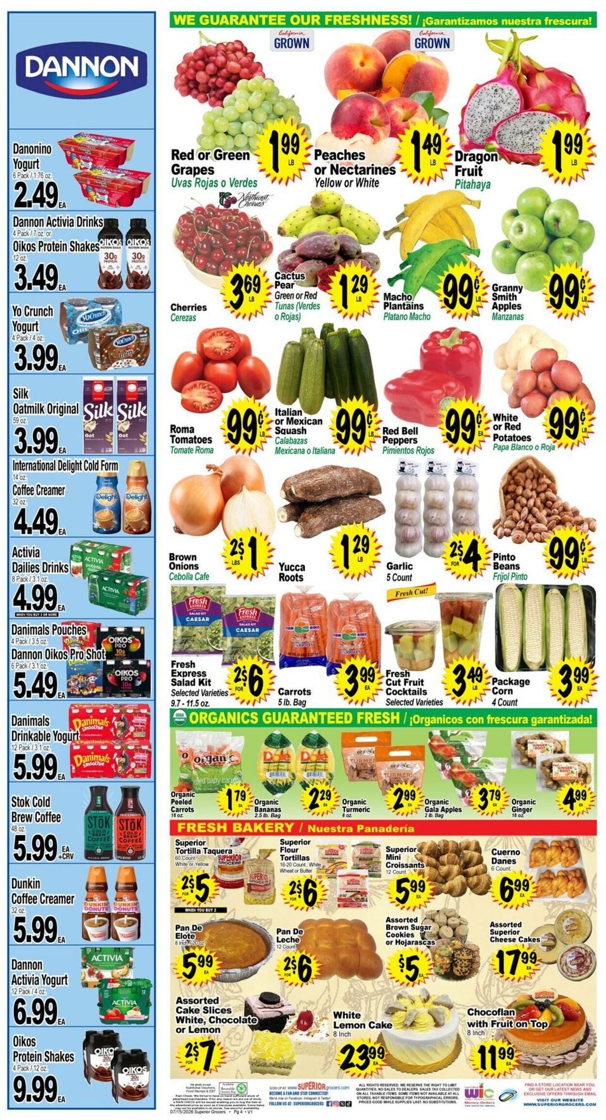 Catalogue Superior Grocers from 07/15/2026