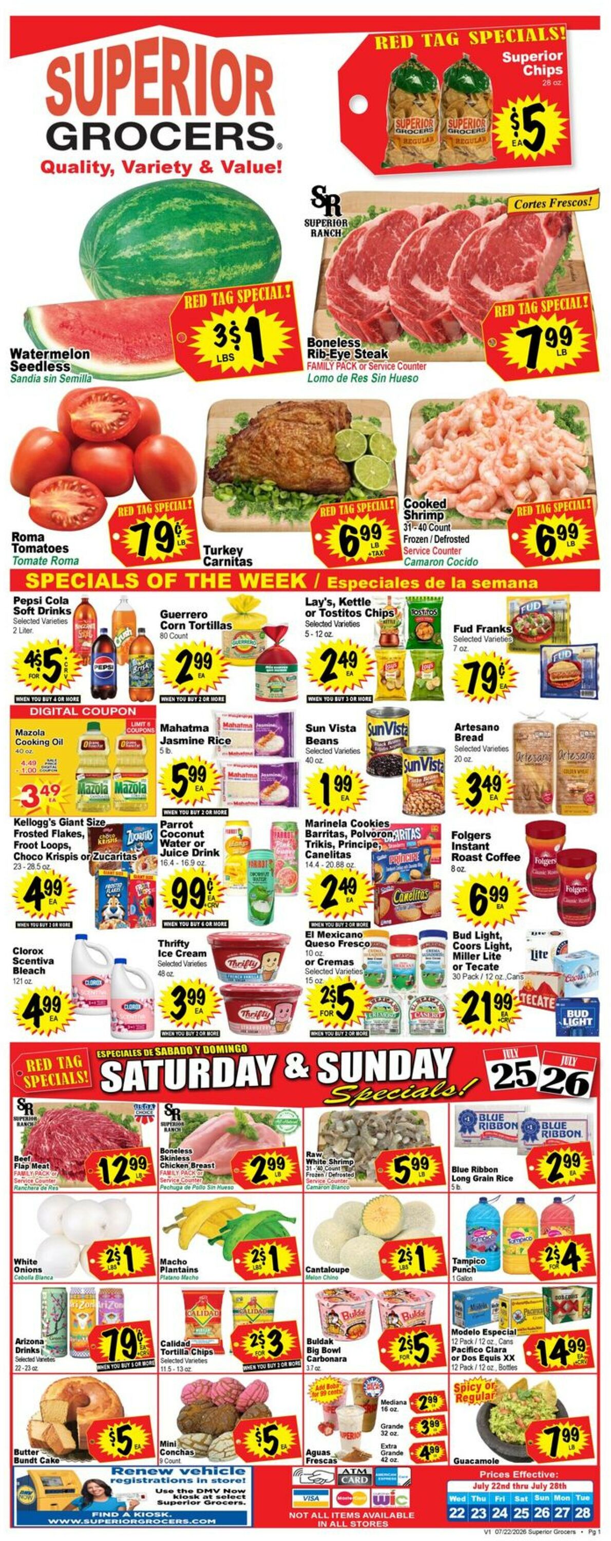 Catalogue Superior Grocers from 07/22/2026