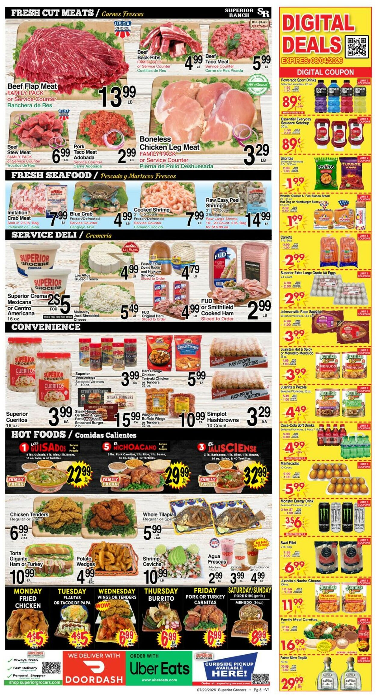 Catalogue Superior Grocers from 07/29/2026