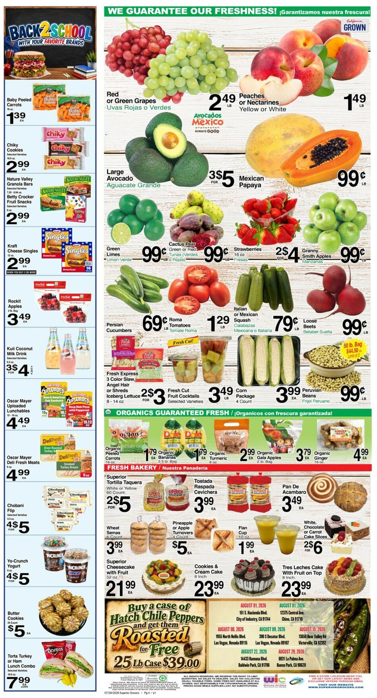 Catalogue Superior Grocers from 07/29/2026