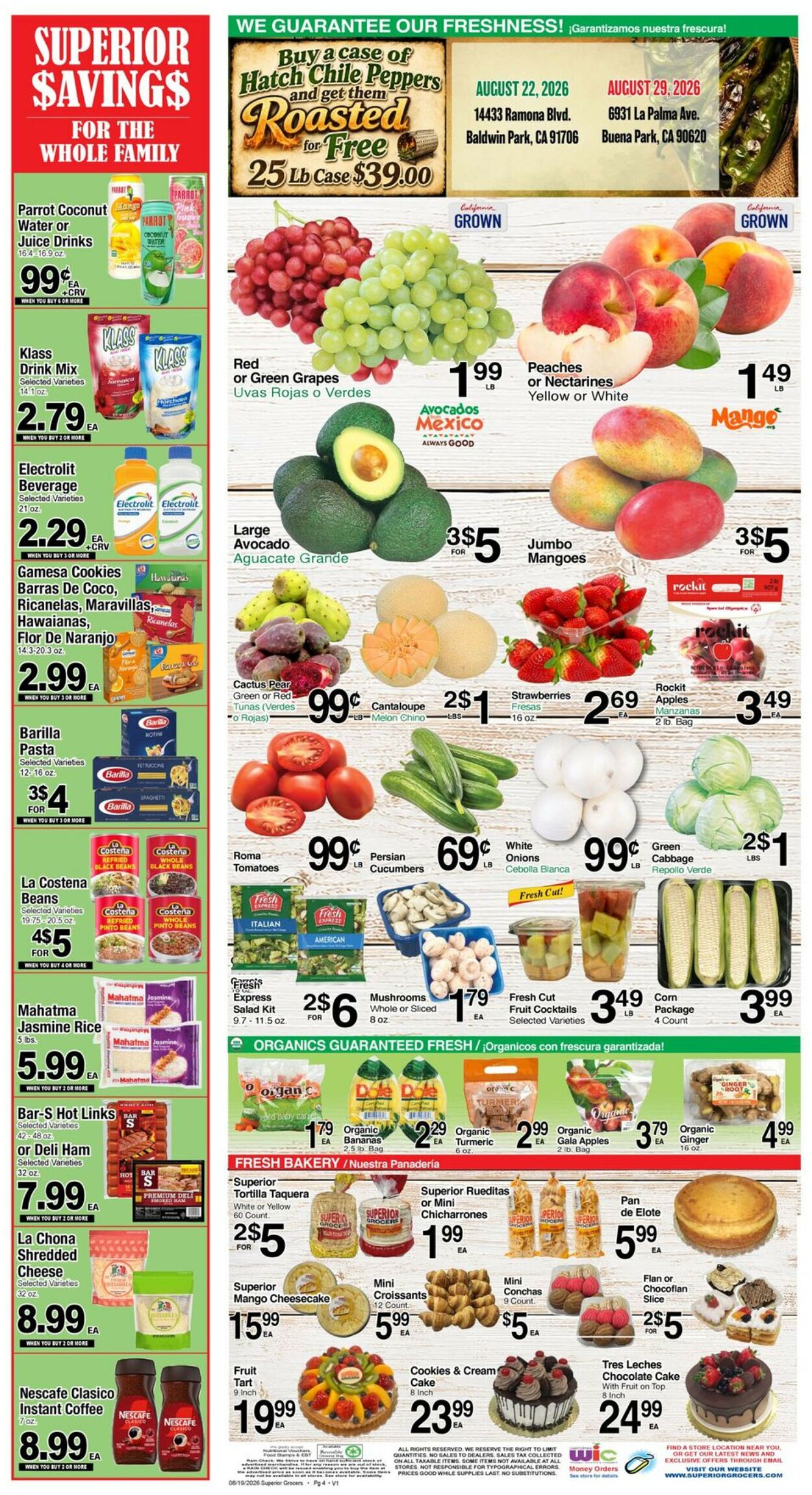 Catalogue Superior Grocers from 08/19/2026