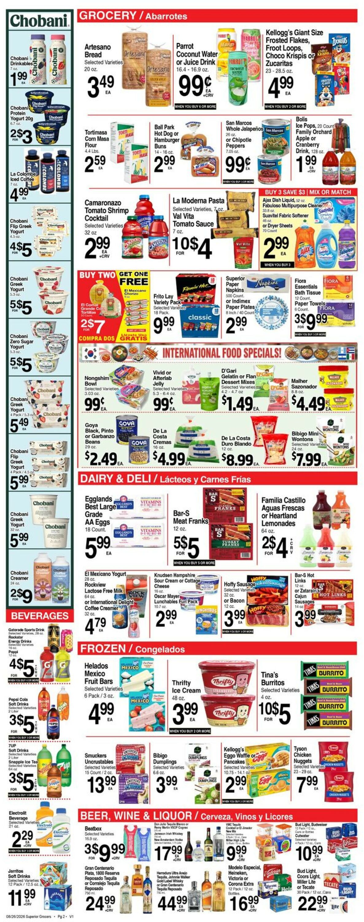 Catalogue Superior Grocers from 08/26/2026