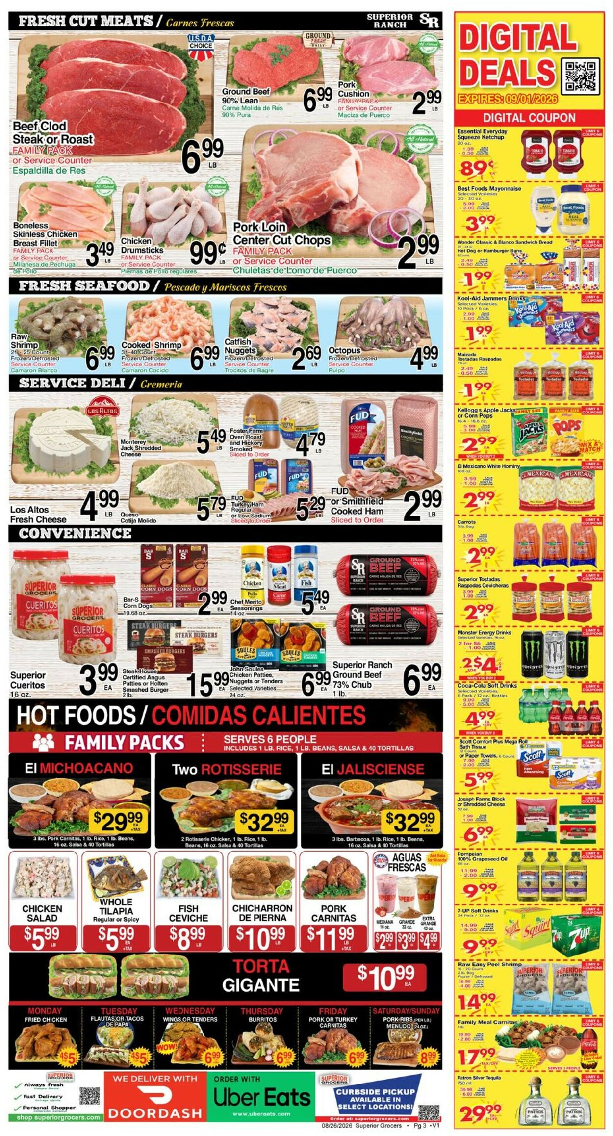 Catalogue Superior Grocers from 08/26/2026