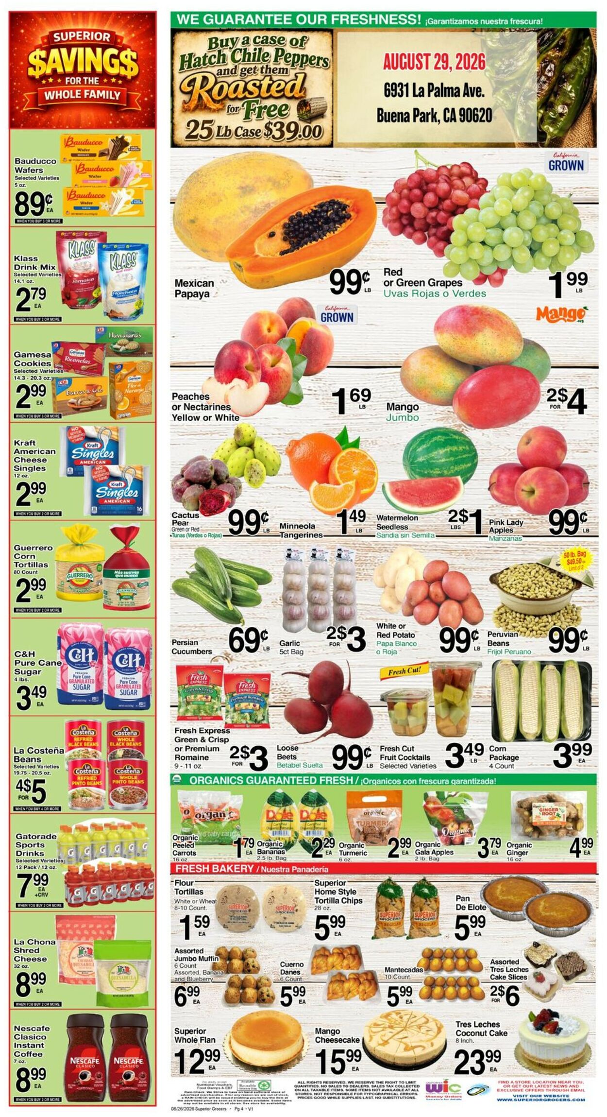 Catalogue Superior Grocers from 08/26/2026