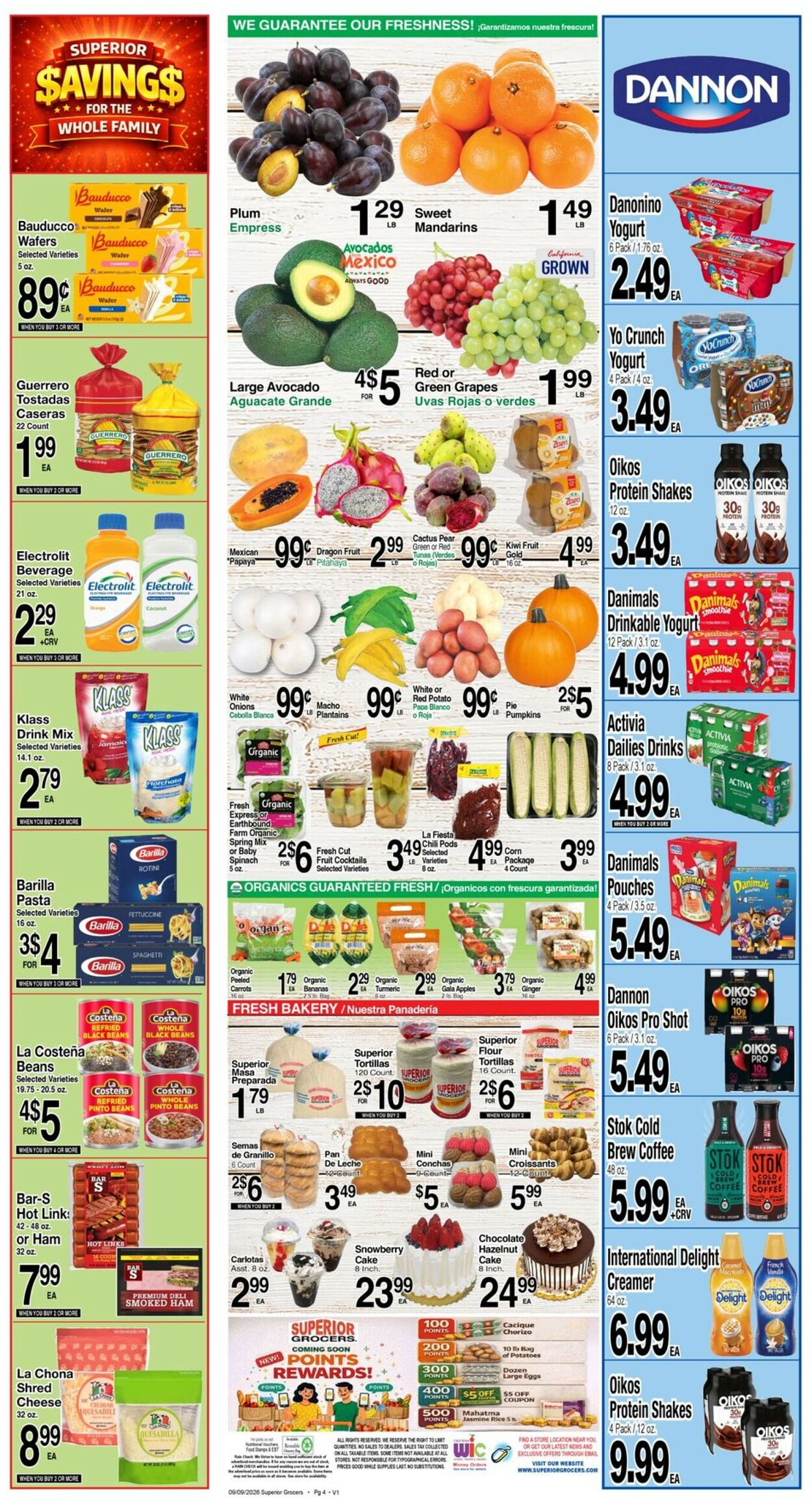 Catalogue Superior Grocers from 09/09/2026