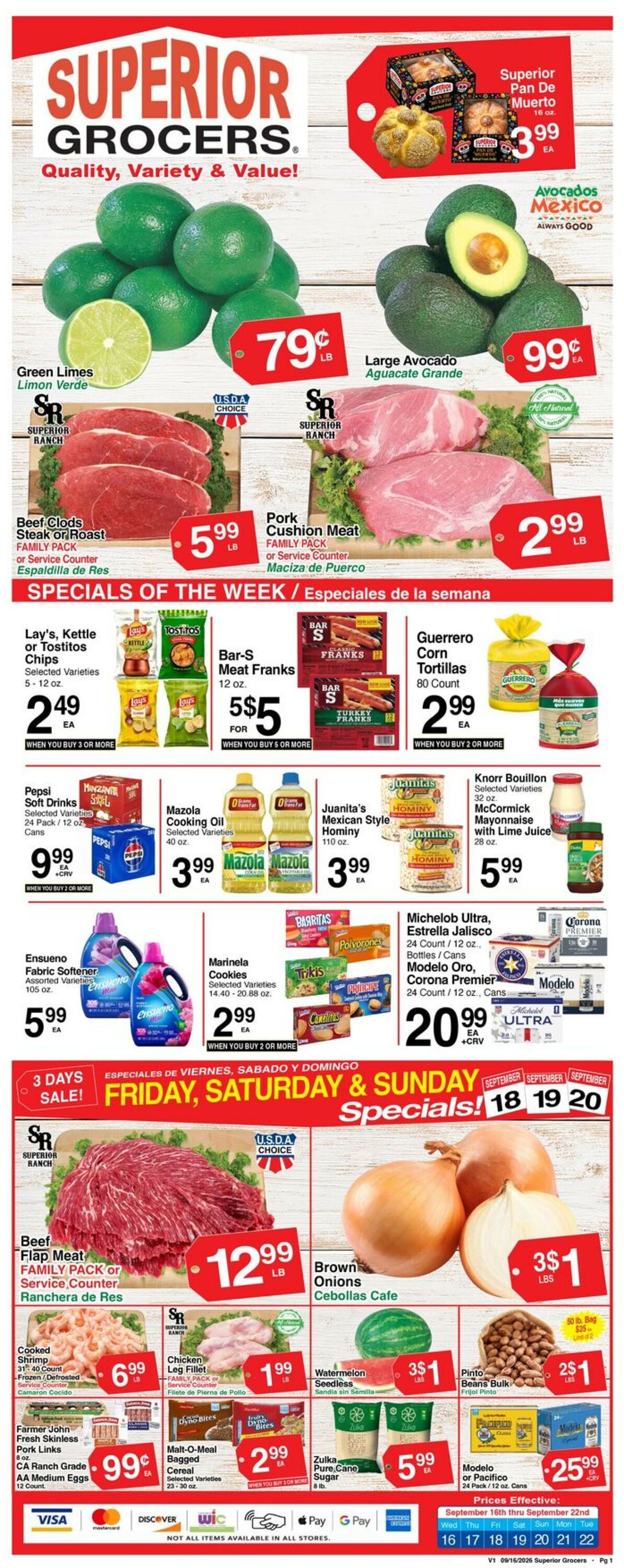 Catalogue Superior Grocers from 09/16/2026
