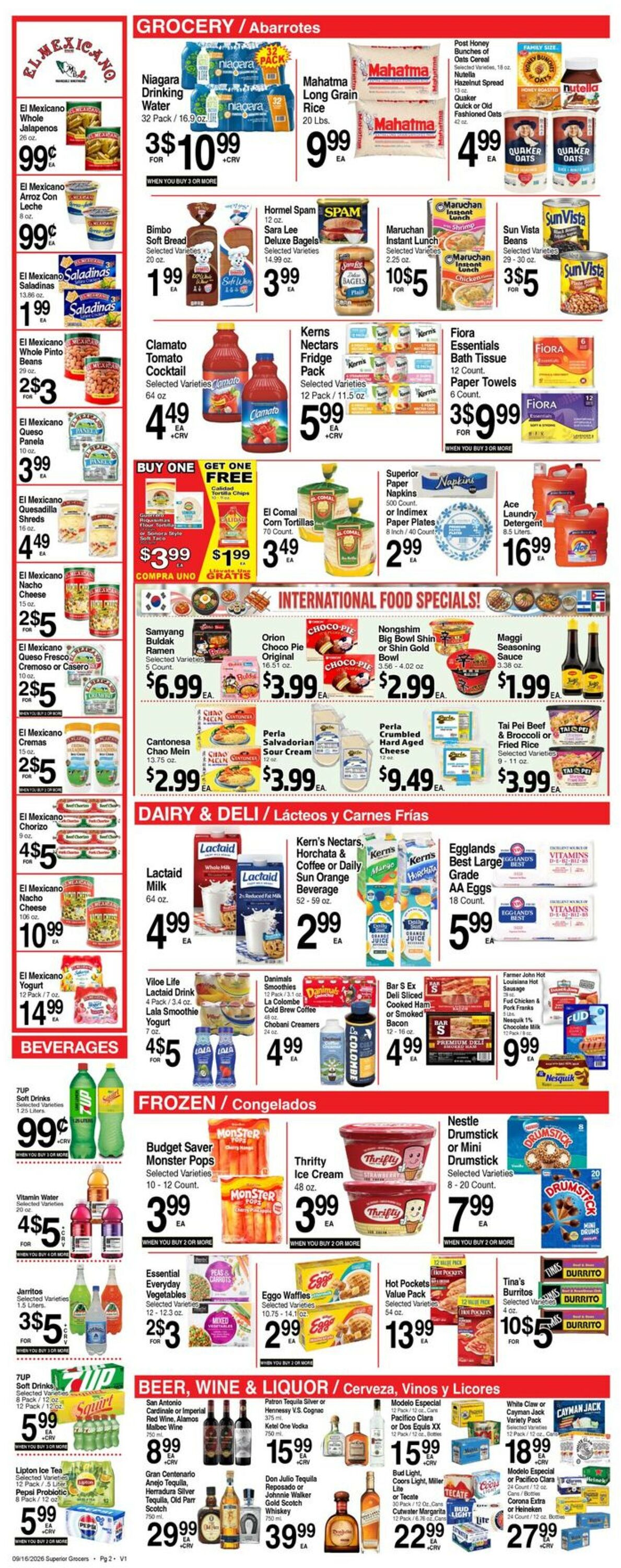 Catalogue Superior Grocers from 09/16/2026