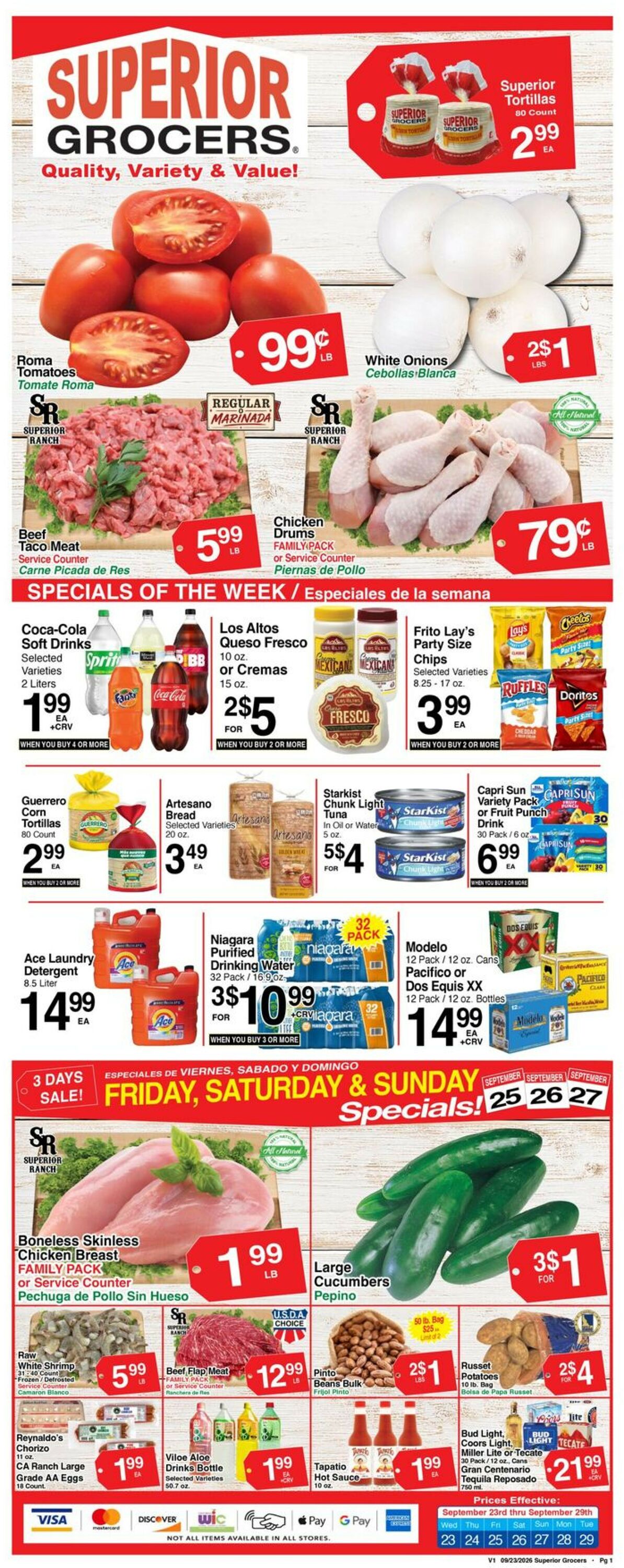 Catalogue Superior Grocers from 09/23/2026