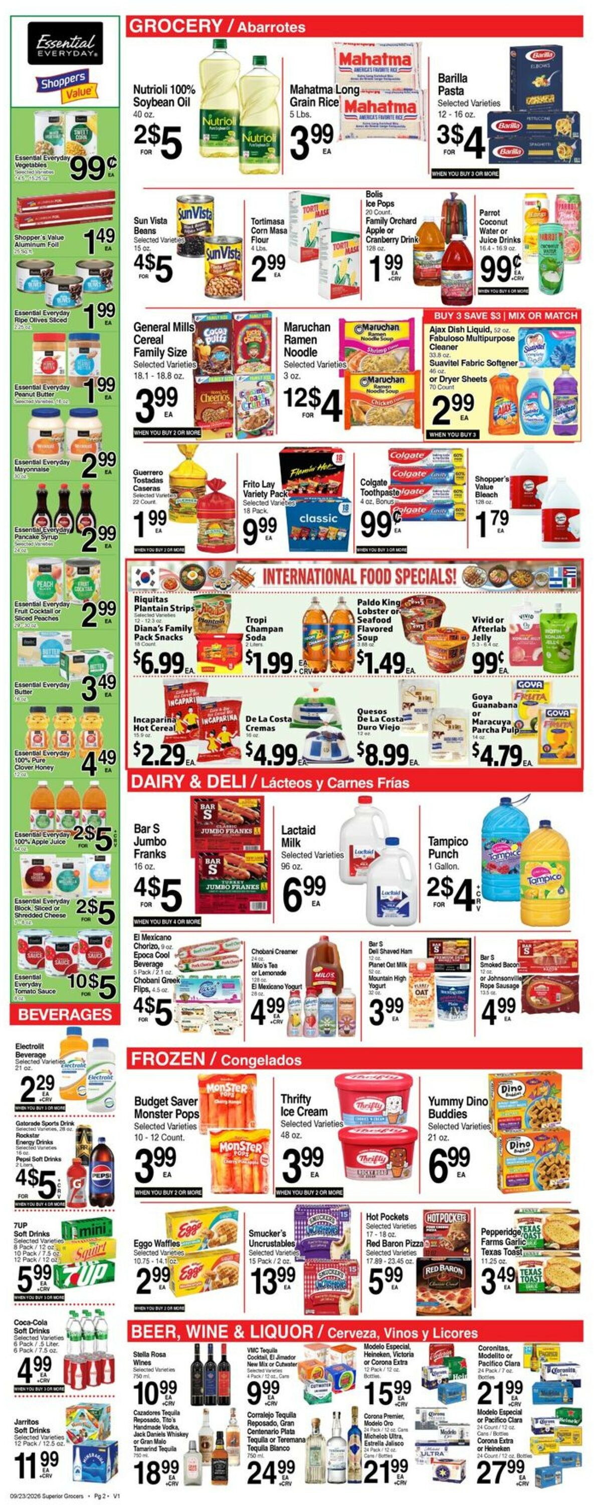 Catalogue Superior Grocers from 09/23/2026