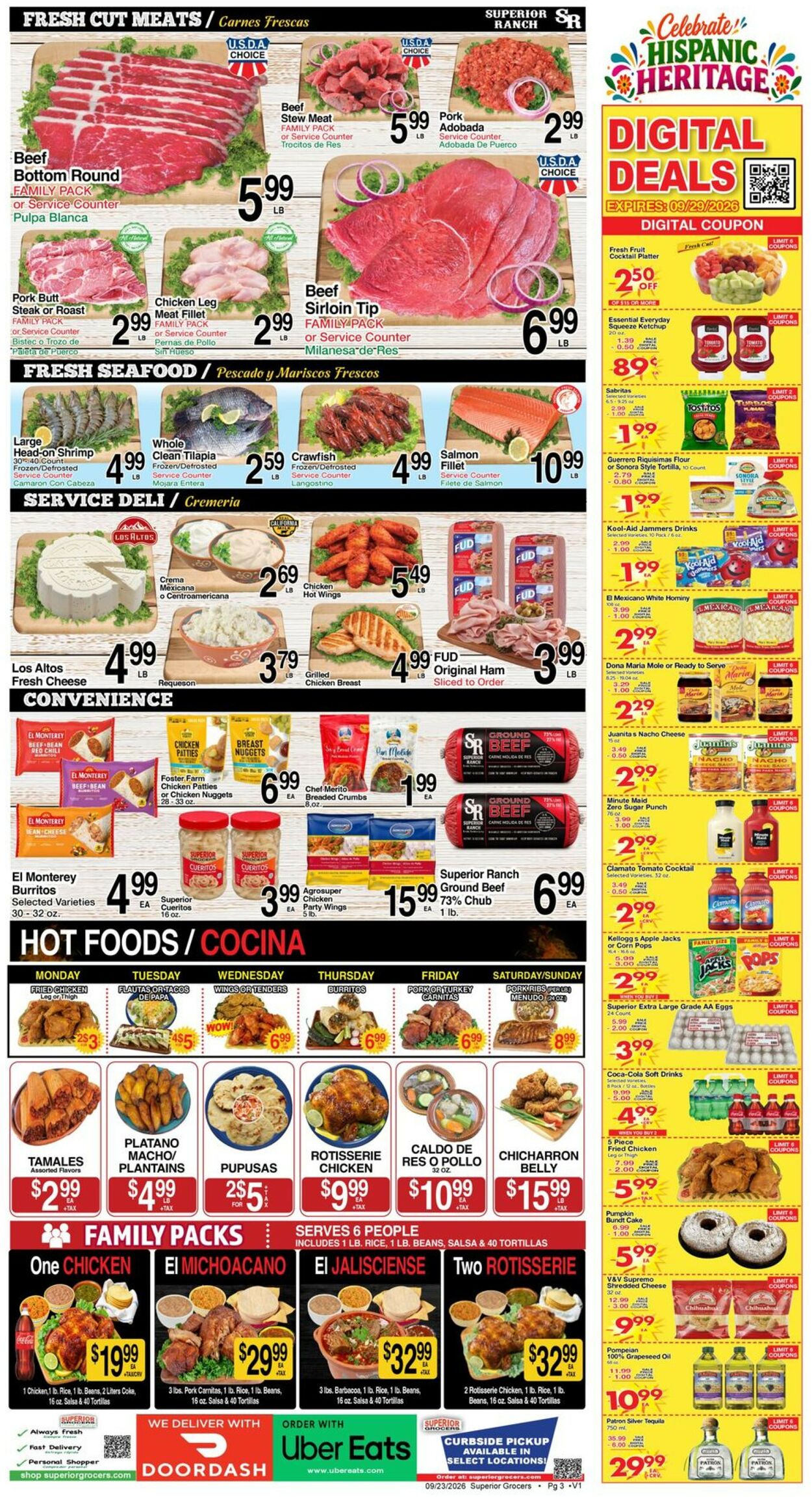 Catalogue Superior Grocers from 09/23/2026