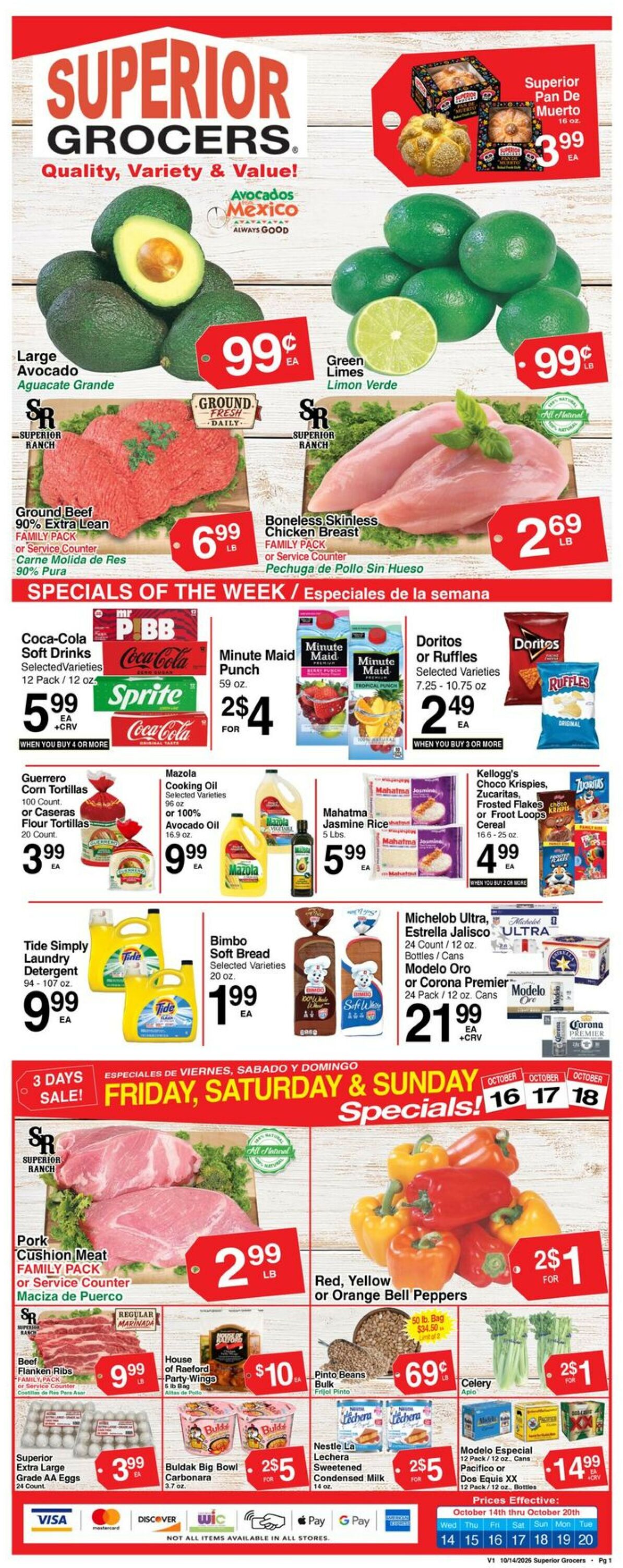 Catalogue Superior Grocers from 10/14/2026