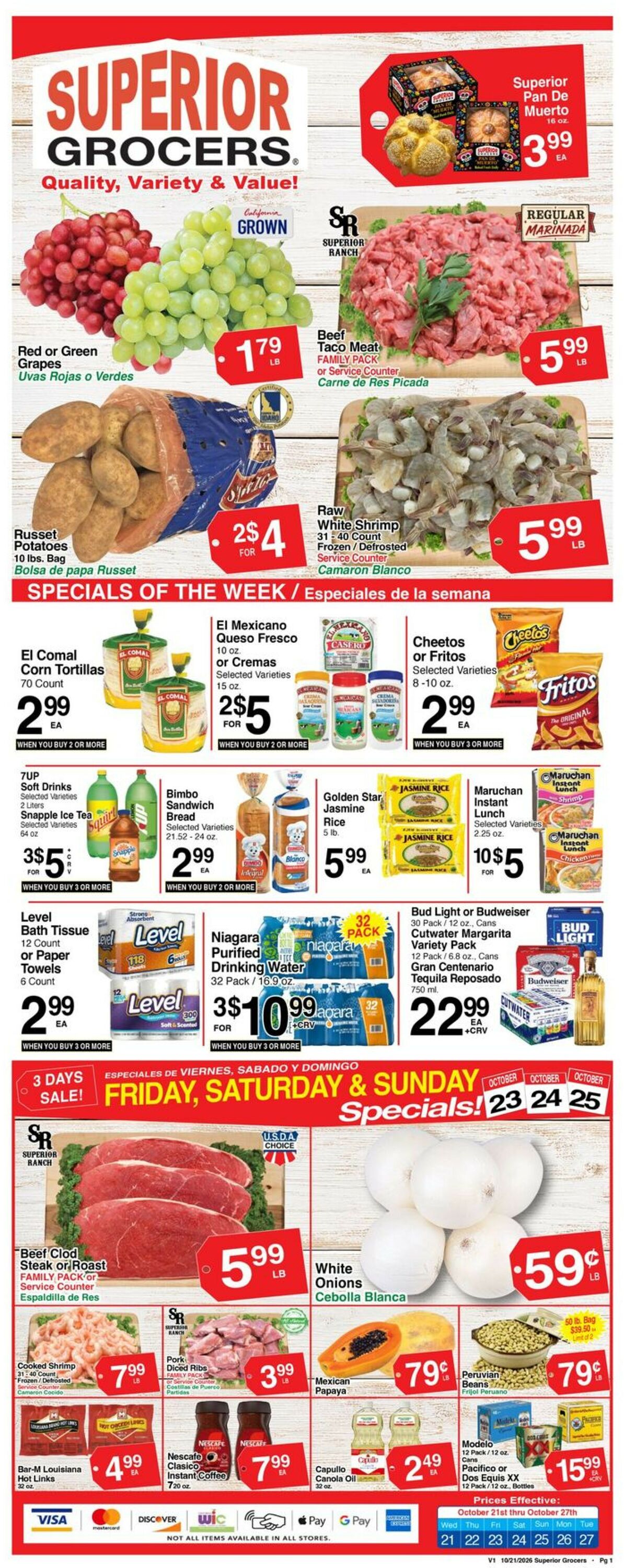 Catalogue Superior Grocers from 10/21/2026