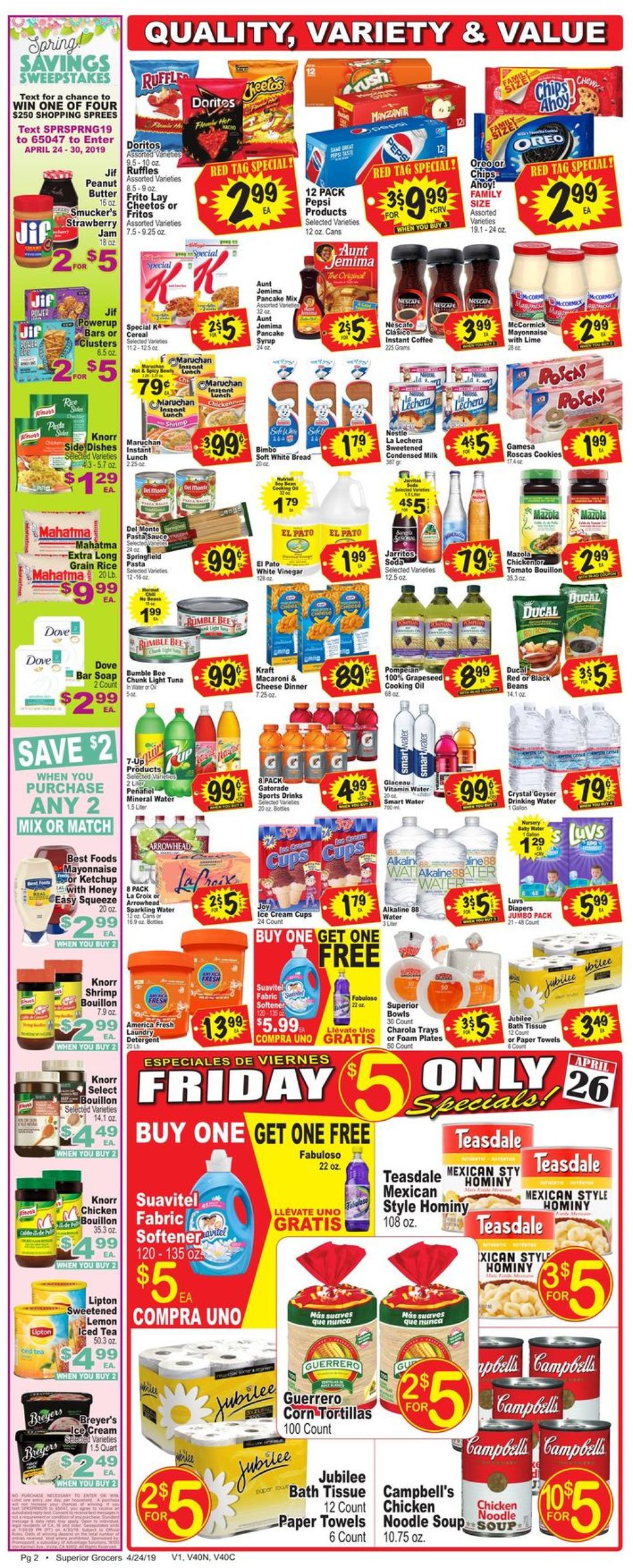 Catalogue Superior Grocers from 04/24/2019