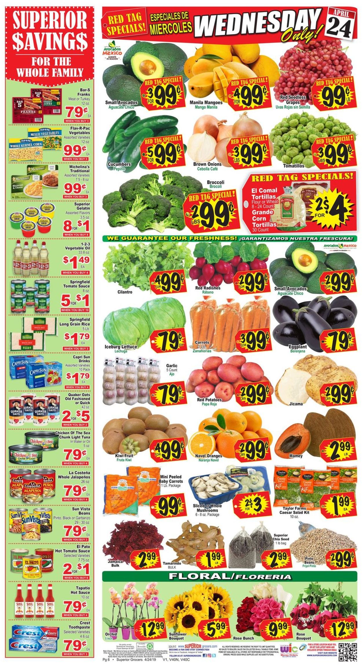 Catalogue Superior Grocers from 04/24/2019