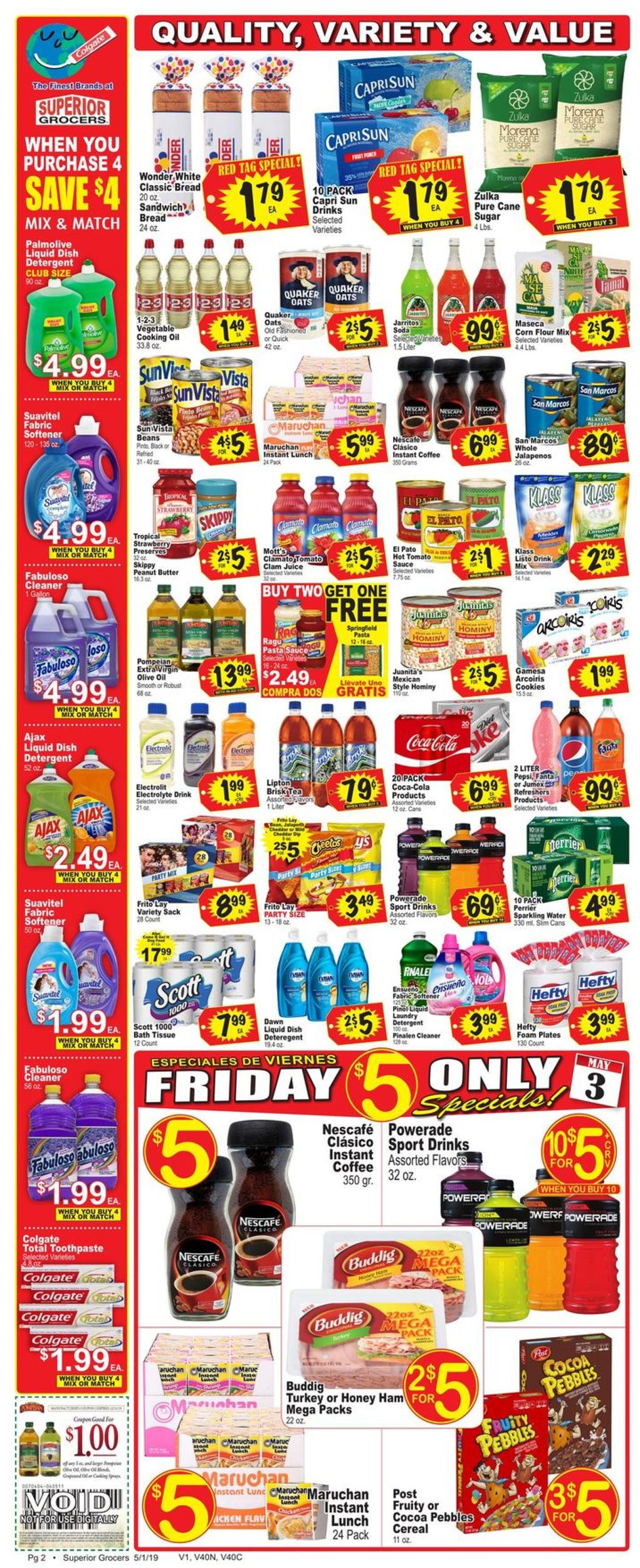 Catalogue Superior Grocers from 05/01/2019