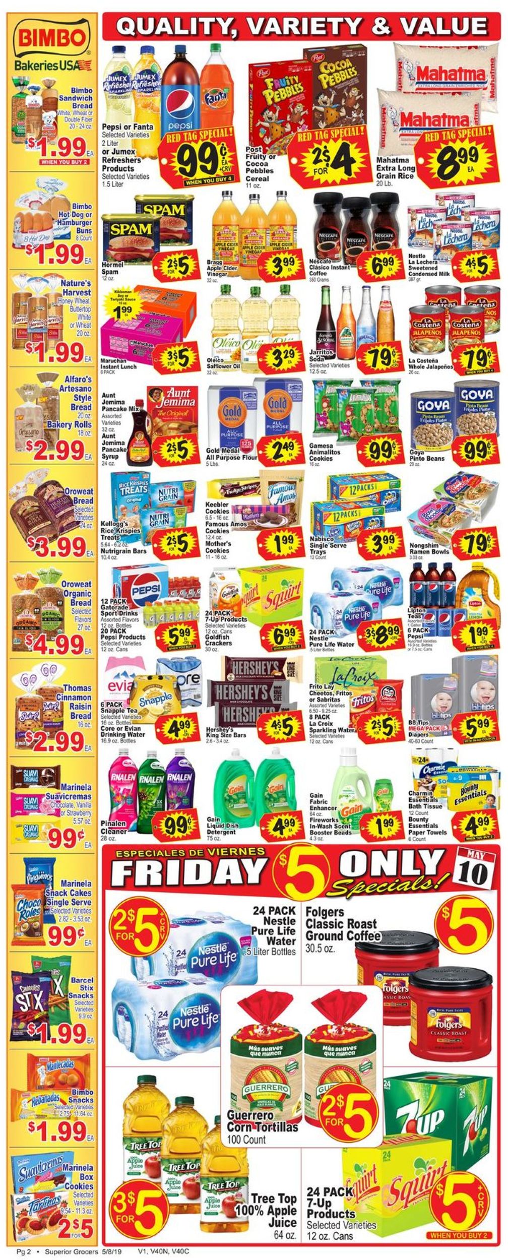 Catalogue Superior Grocers from 05/08/2019