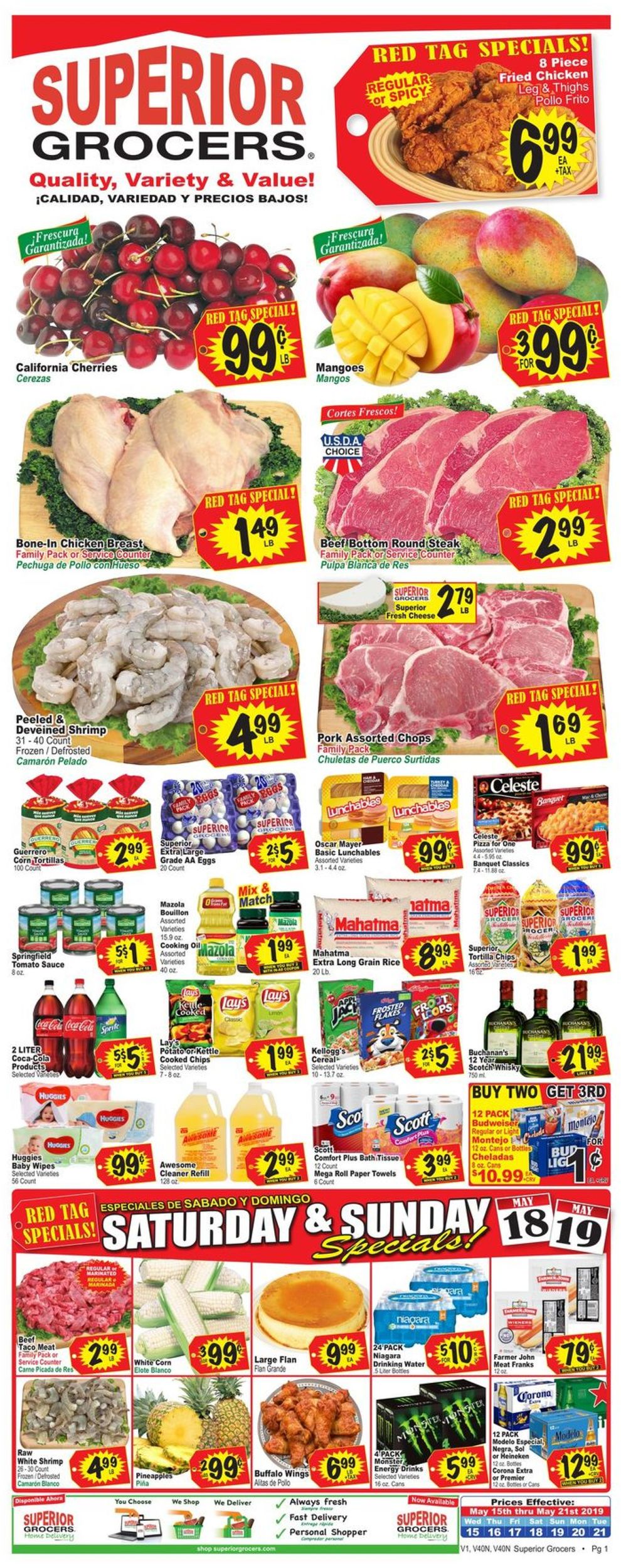 Catalogue Superior Grocers from 05/15/2019