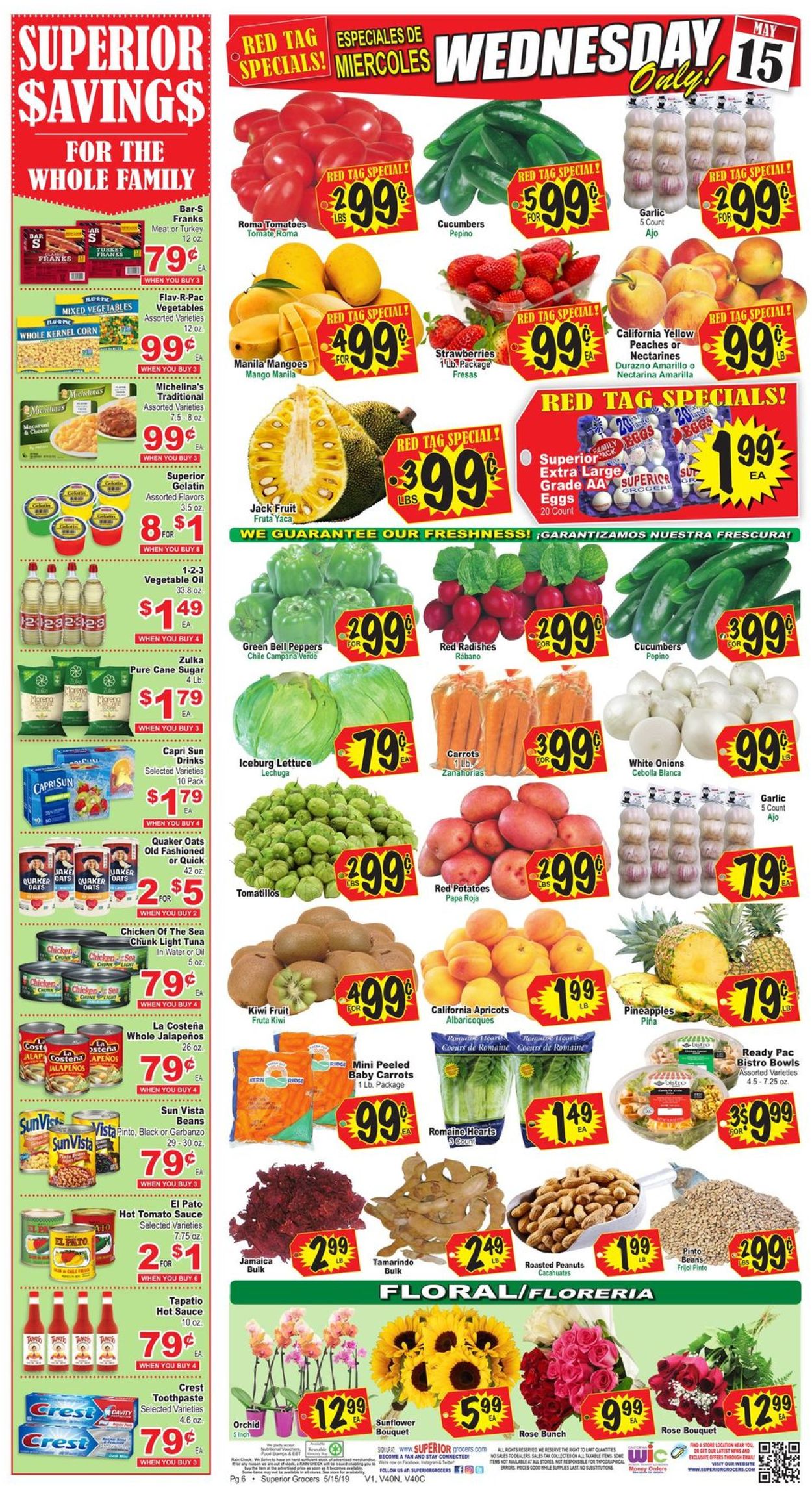 Catalogue Superior Grocers from 05/15/2019