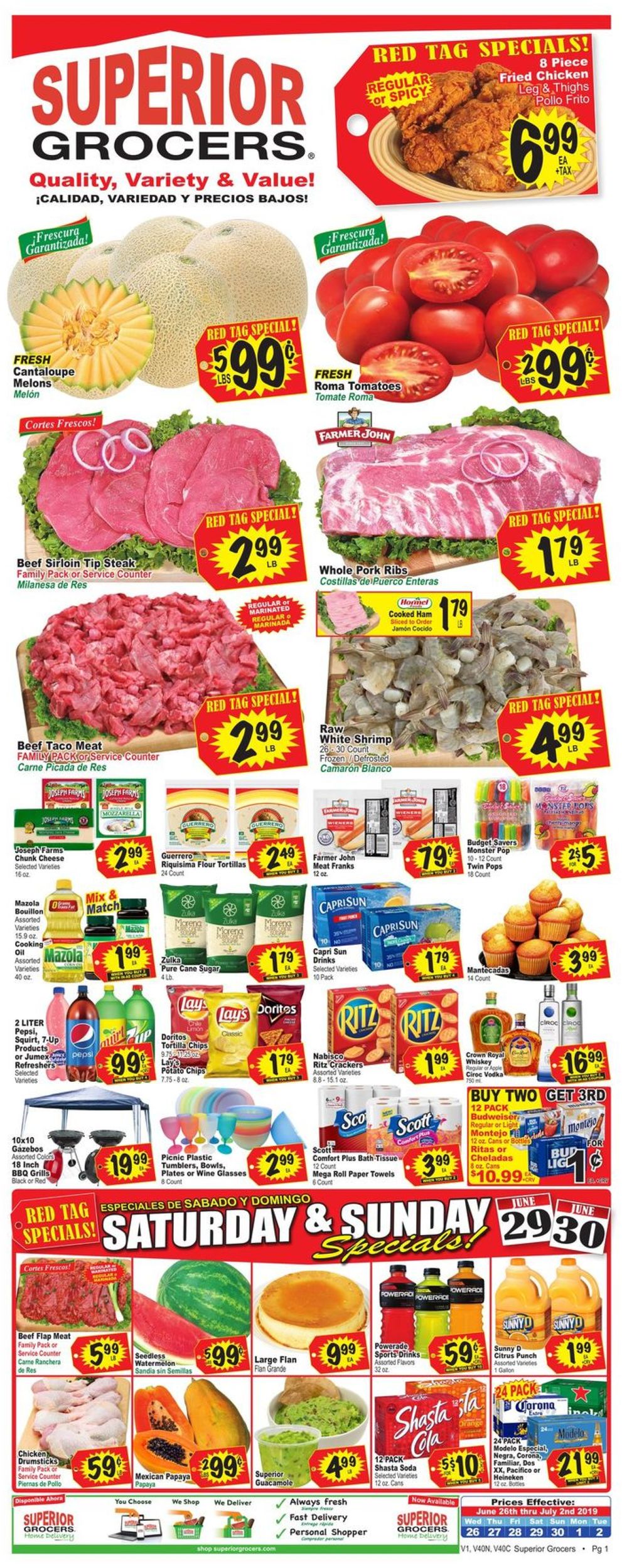 Catalogue Superior Grocers from 06/26/2019