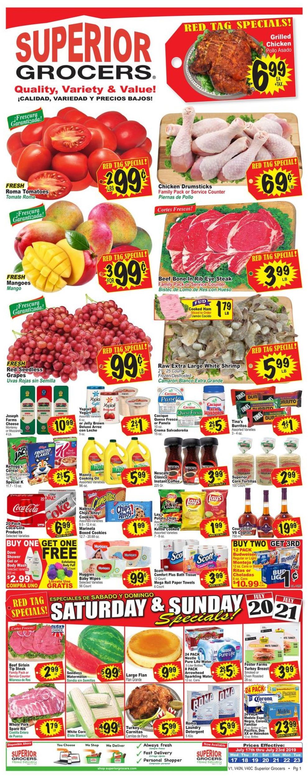 Catalogue Superior Grocers from 07/17/2019